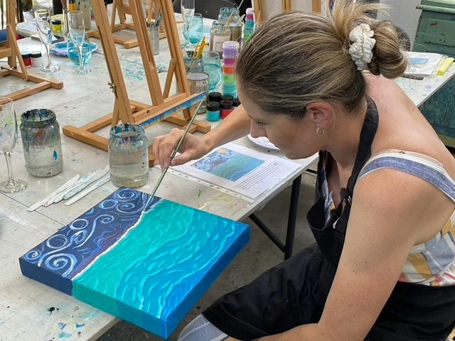 Bermagui Brushes Sip and Paint