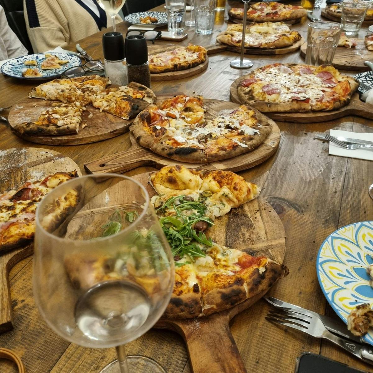 Selection of Wood Fired Pizza's to share