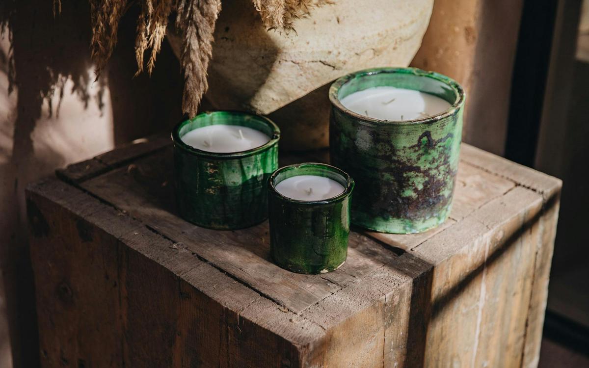 Moroccan tamegroute scented candle