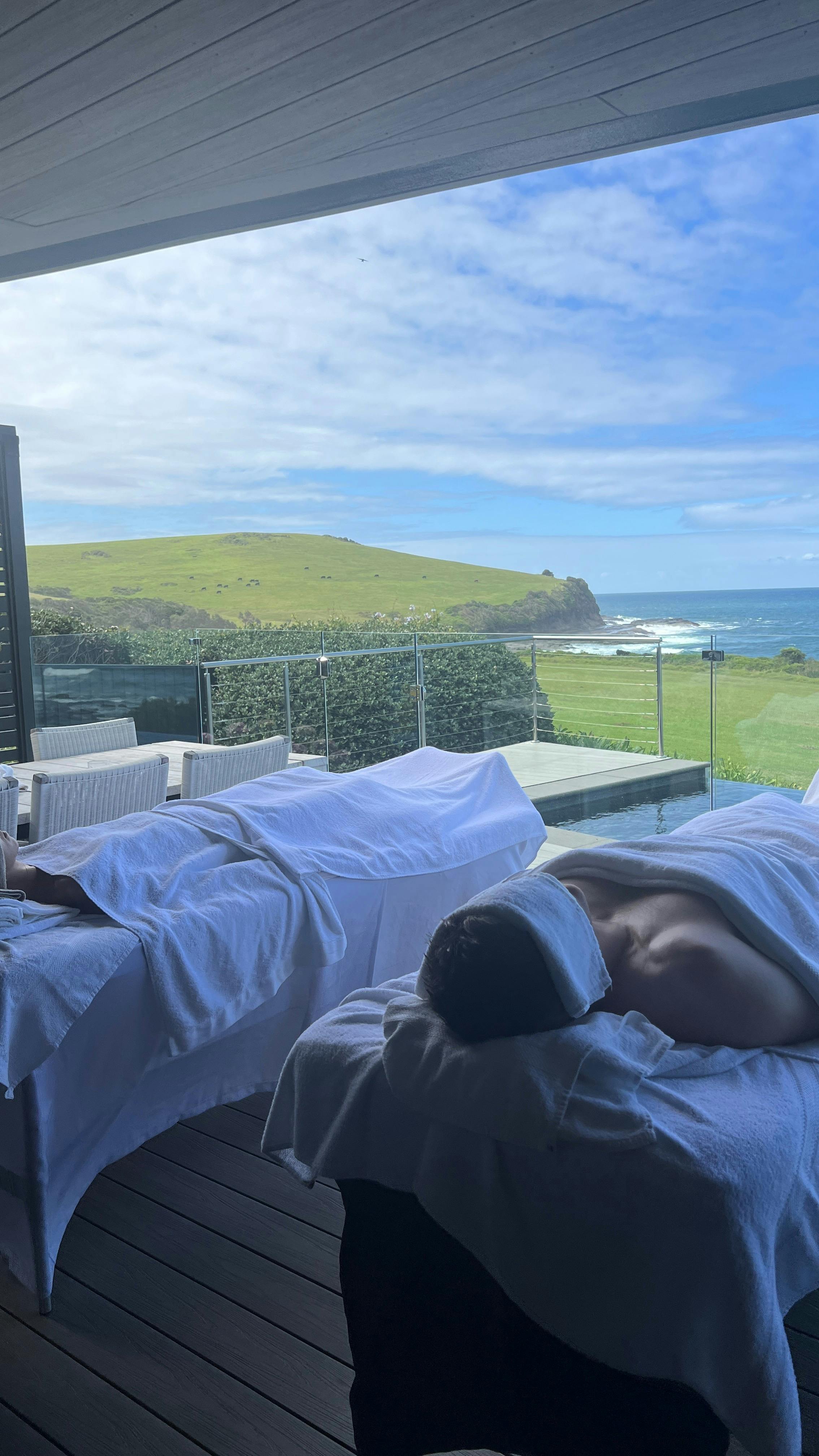 “We offer luxury mobile massage, facials, yoga, and Pilates for group getaways on the South Coast.”