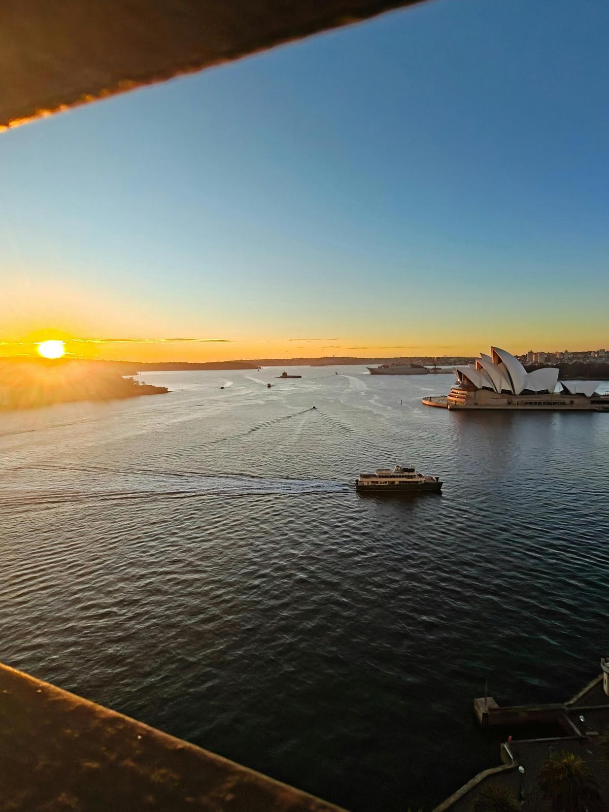 A typical sunrise on our tour
