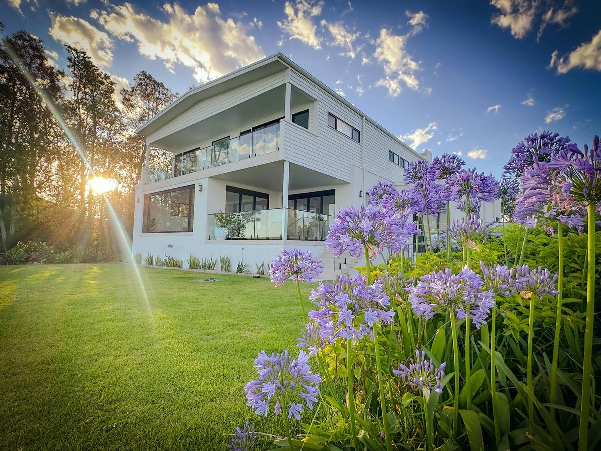 The rear of the property, leading to the waters edge