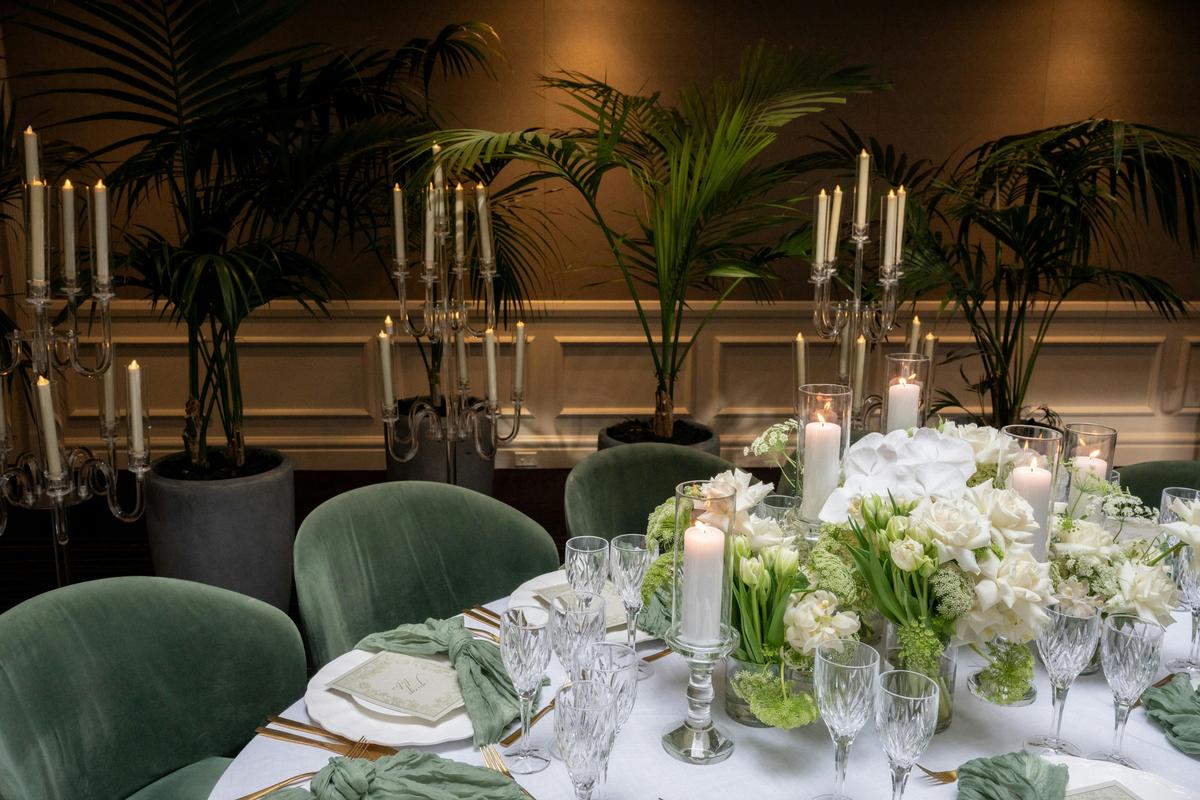 Dinner set-up at Pullman Sydney Hyde Park