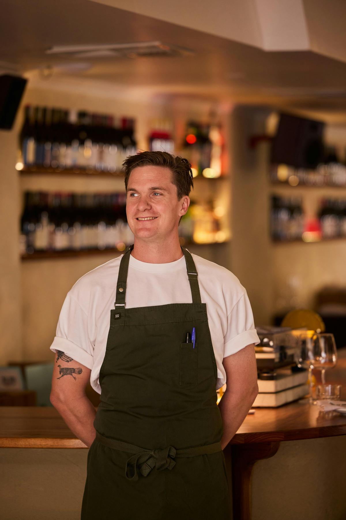 Head Chef Calum Horn, the talent in the kitchen.