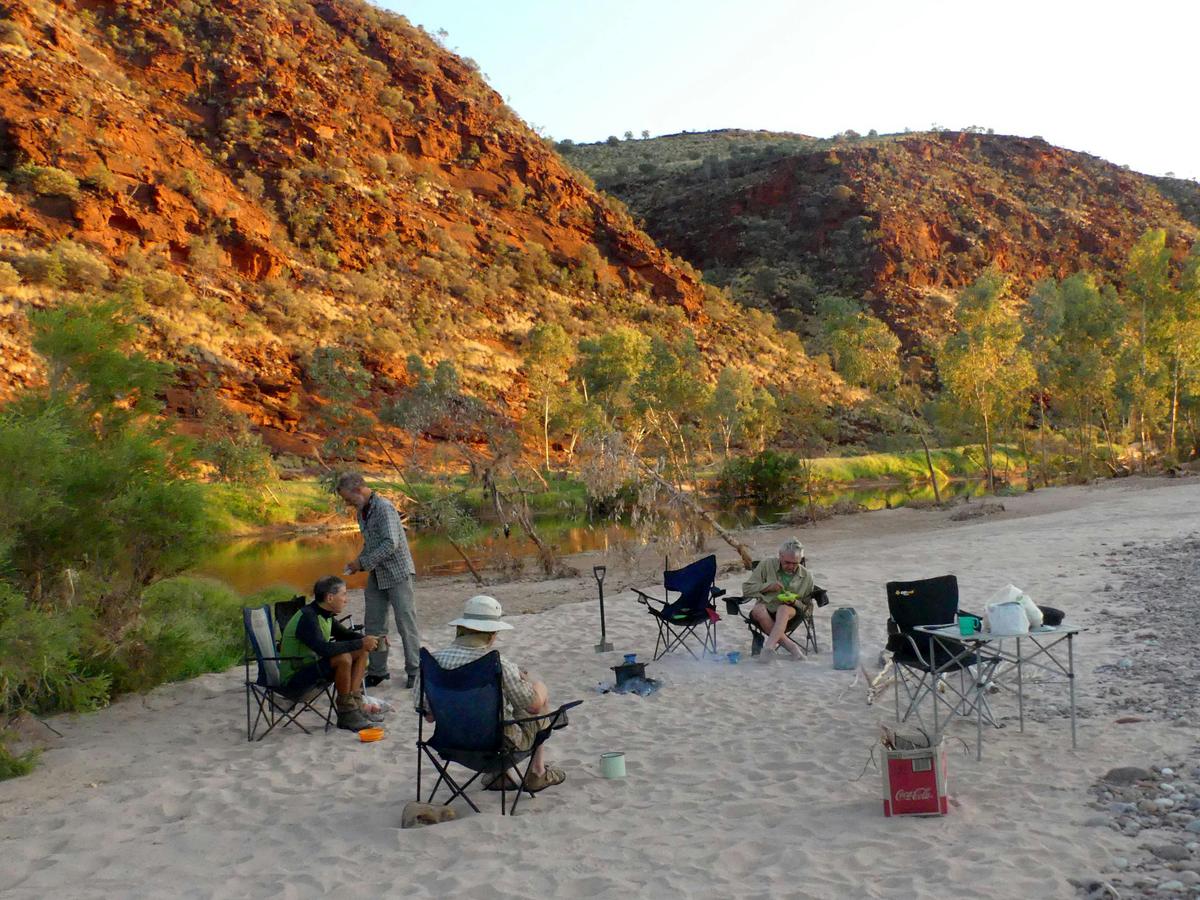 Campsite, Boggy Hole Track. Sometimes we camp near the vehicle.