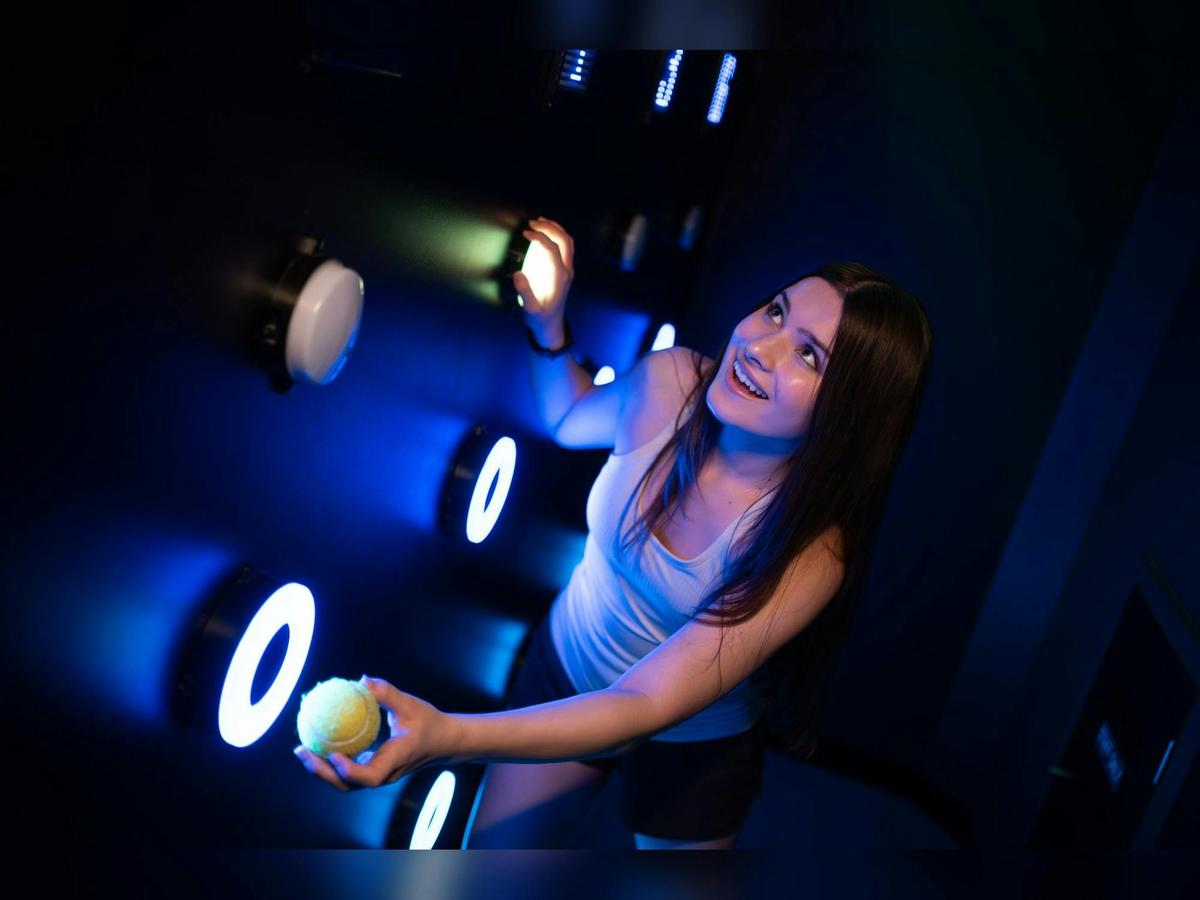 Test your speed and reactions with interactive light challenges at Power Play Sydney.