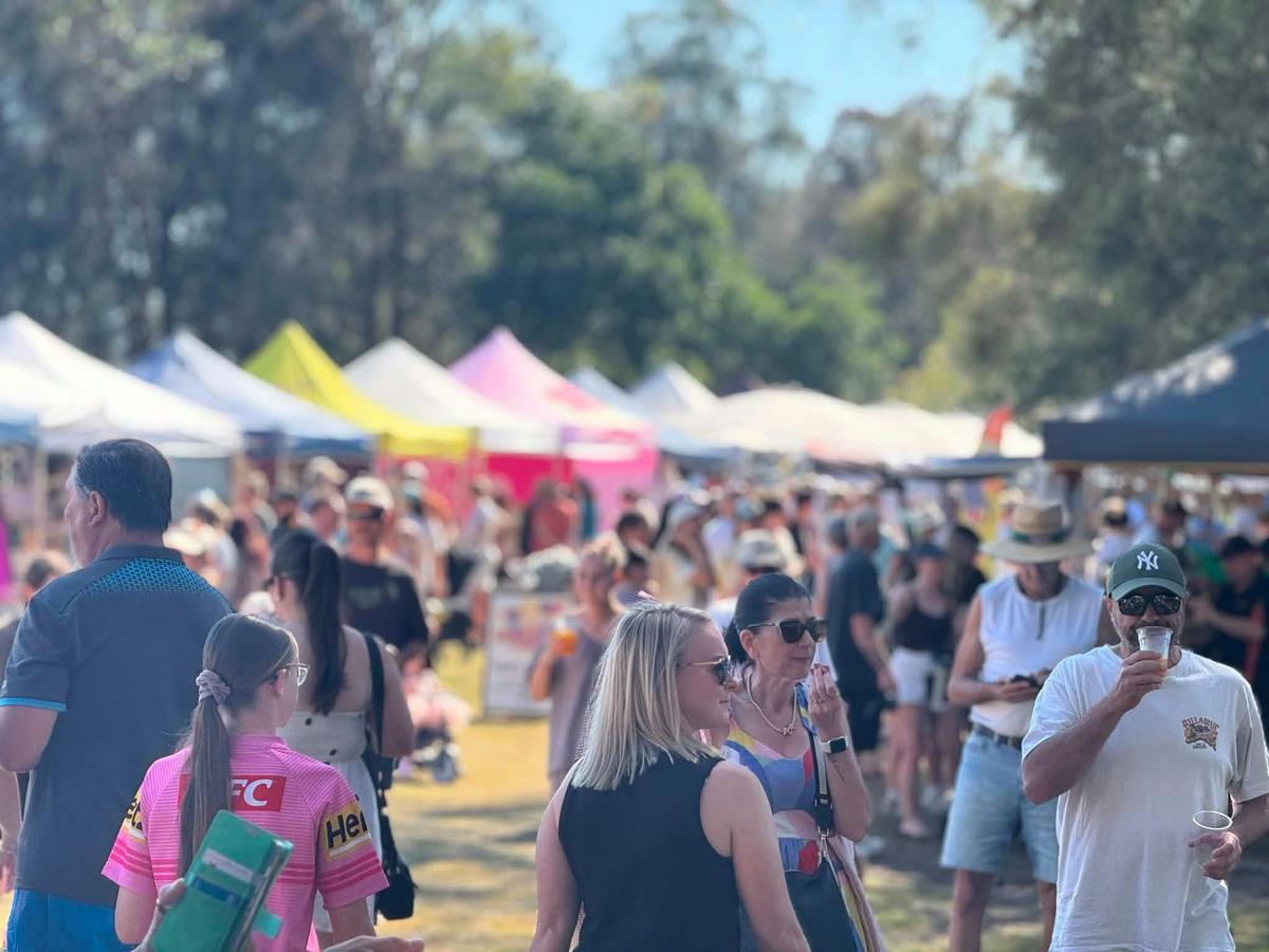 A bustling market day filled with local makers, shopping and sunshine at Long Jetty Markets.