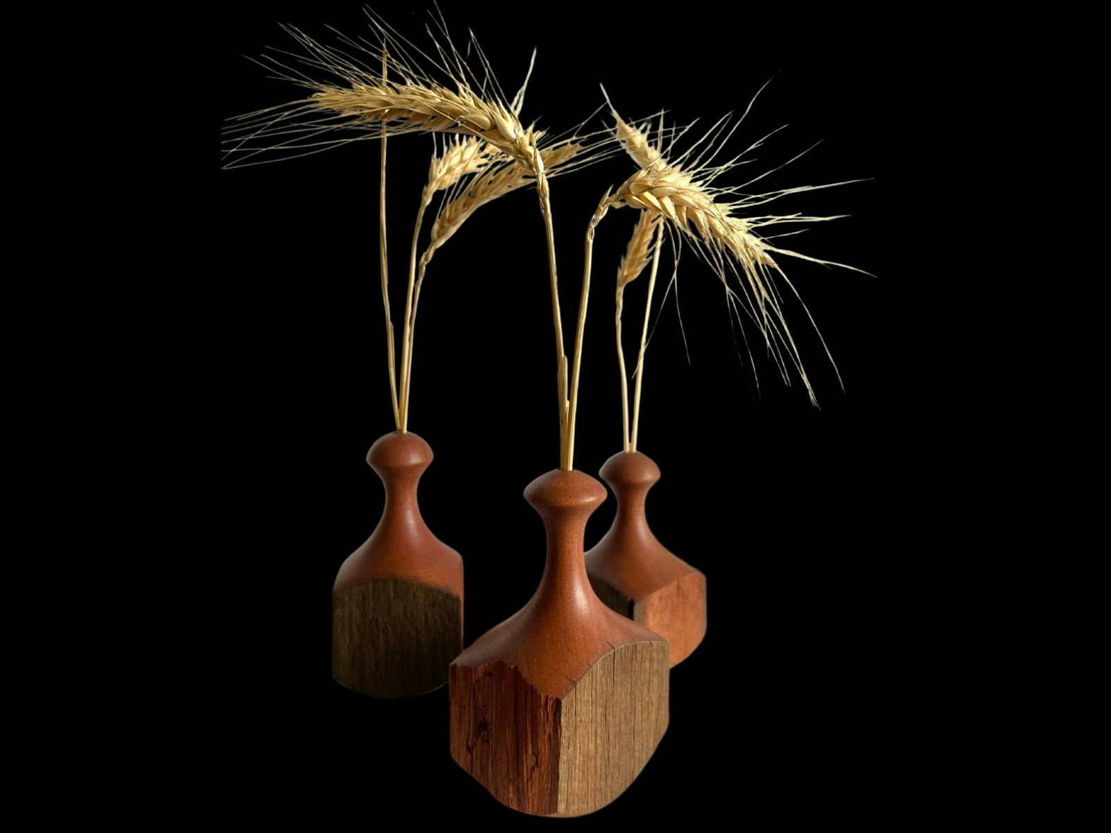 Fence Post Vases handcrafted from 80 year old timber fence.