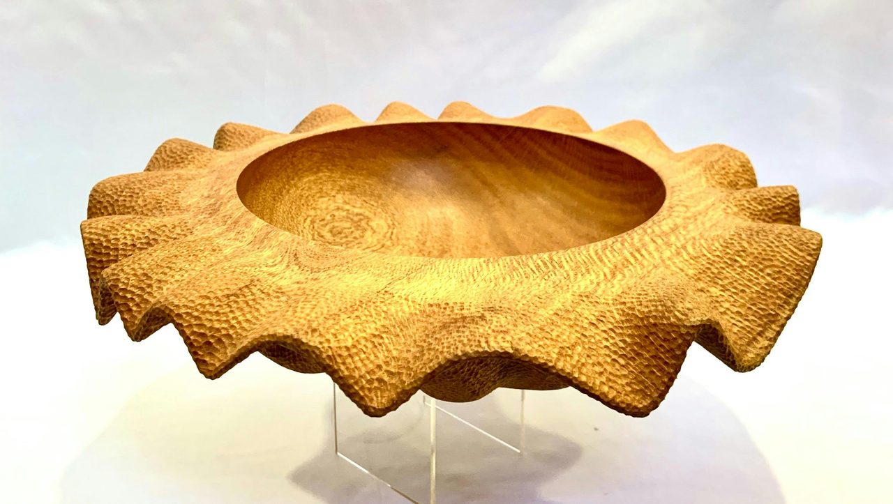 Turned and Carved bowl