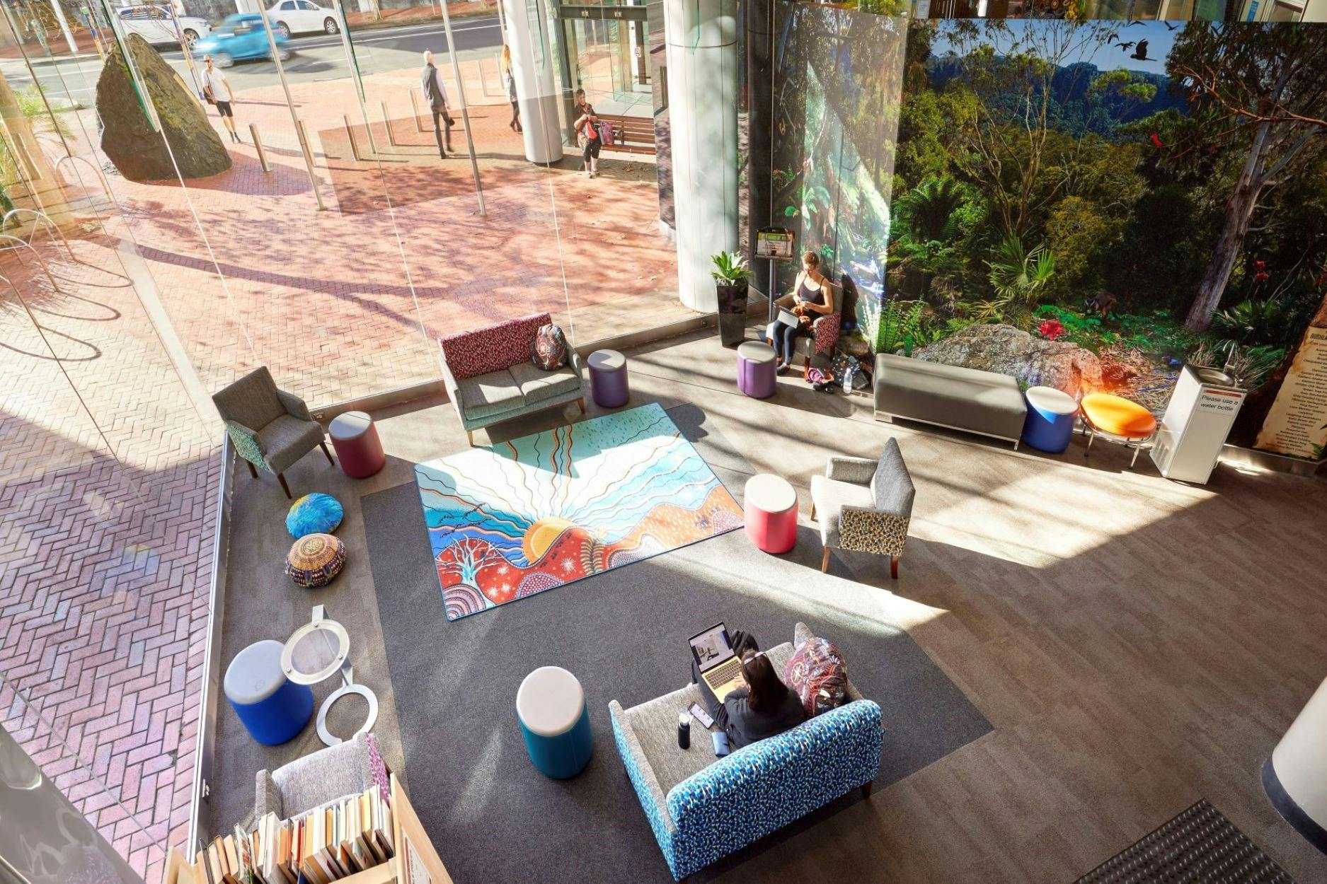 The light filled reading room