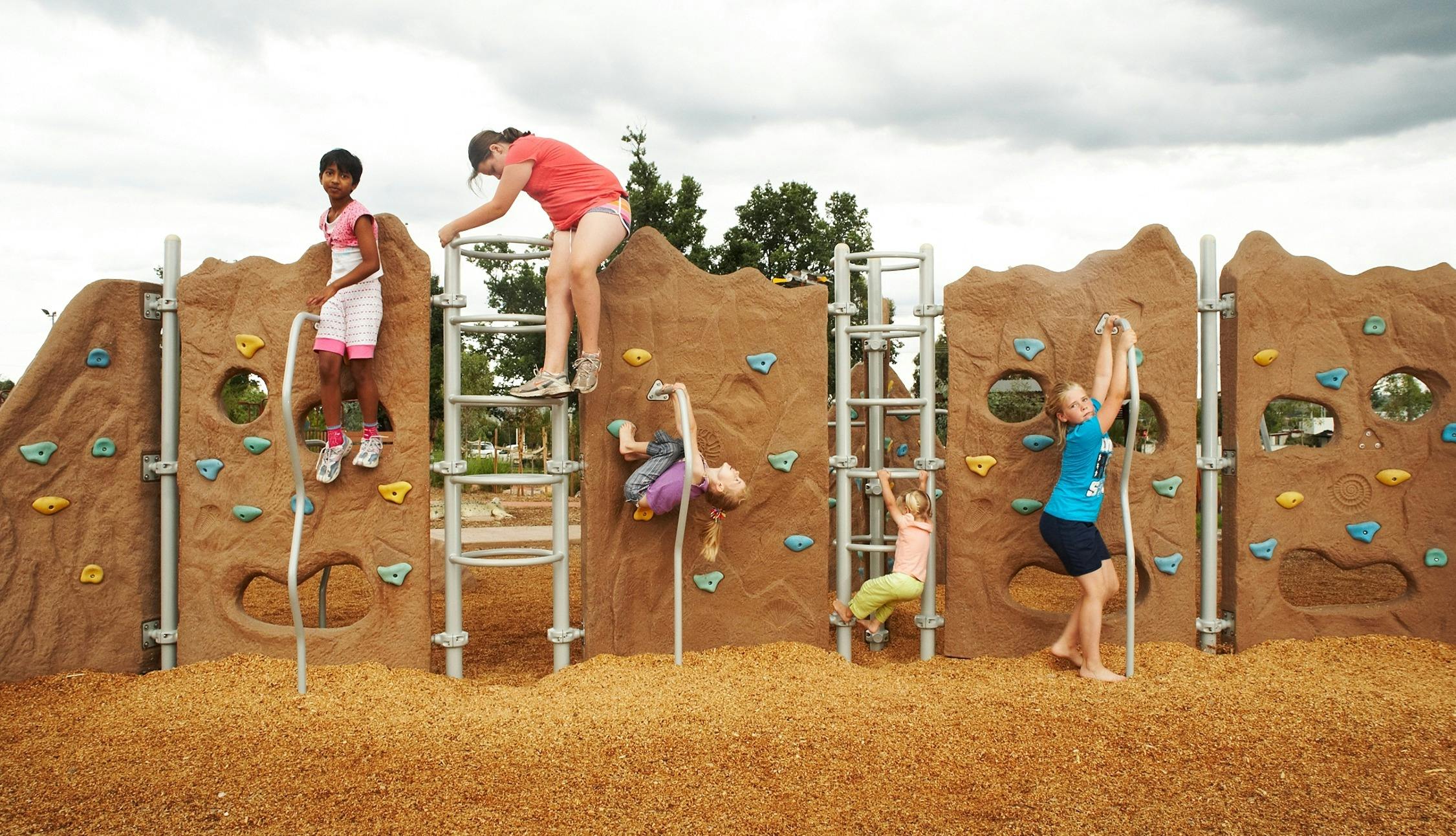 Climbing Wall at the Bathurst Adventure Playground