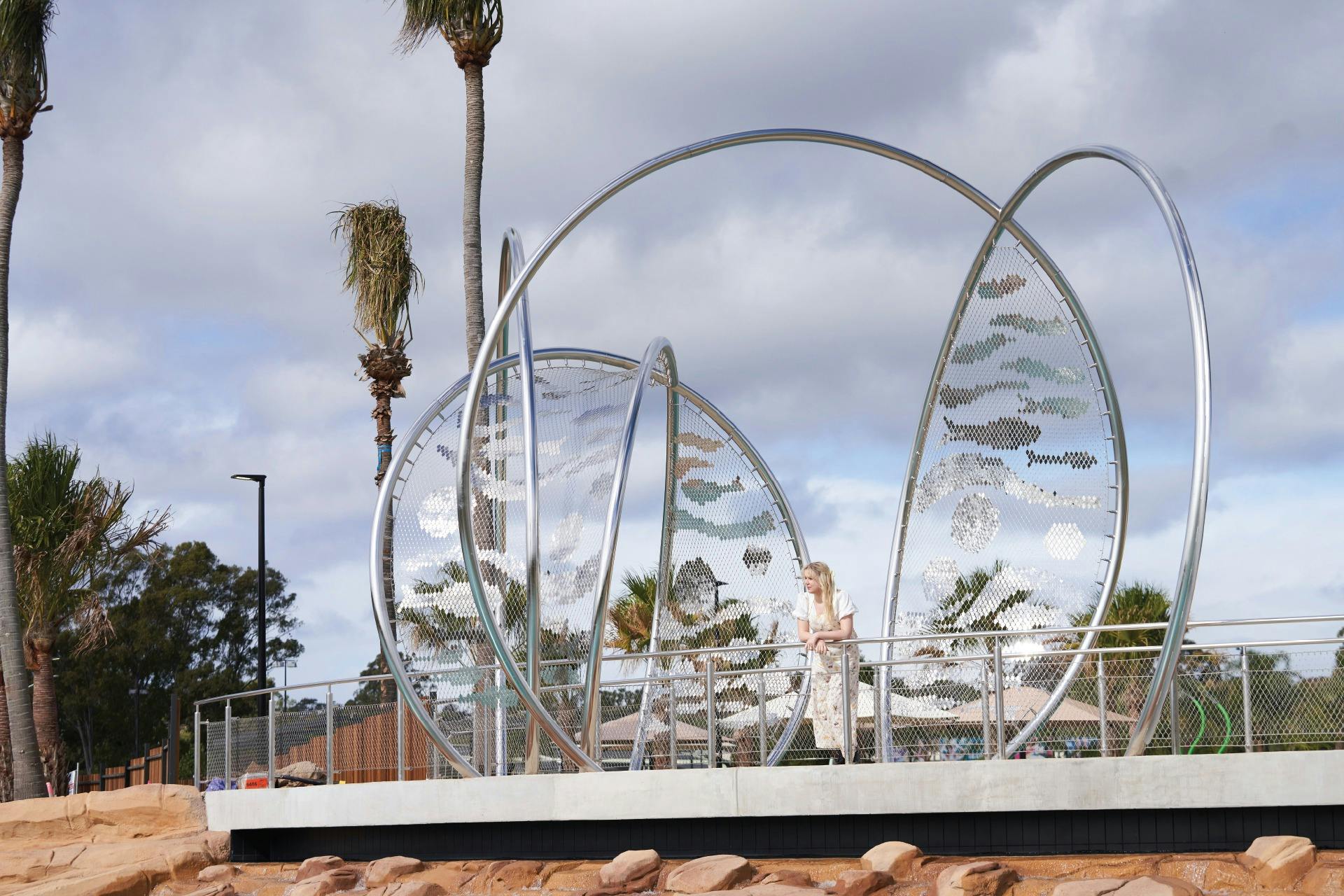 Metals Bridge sculptures