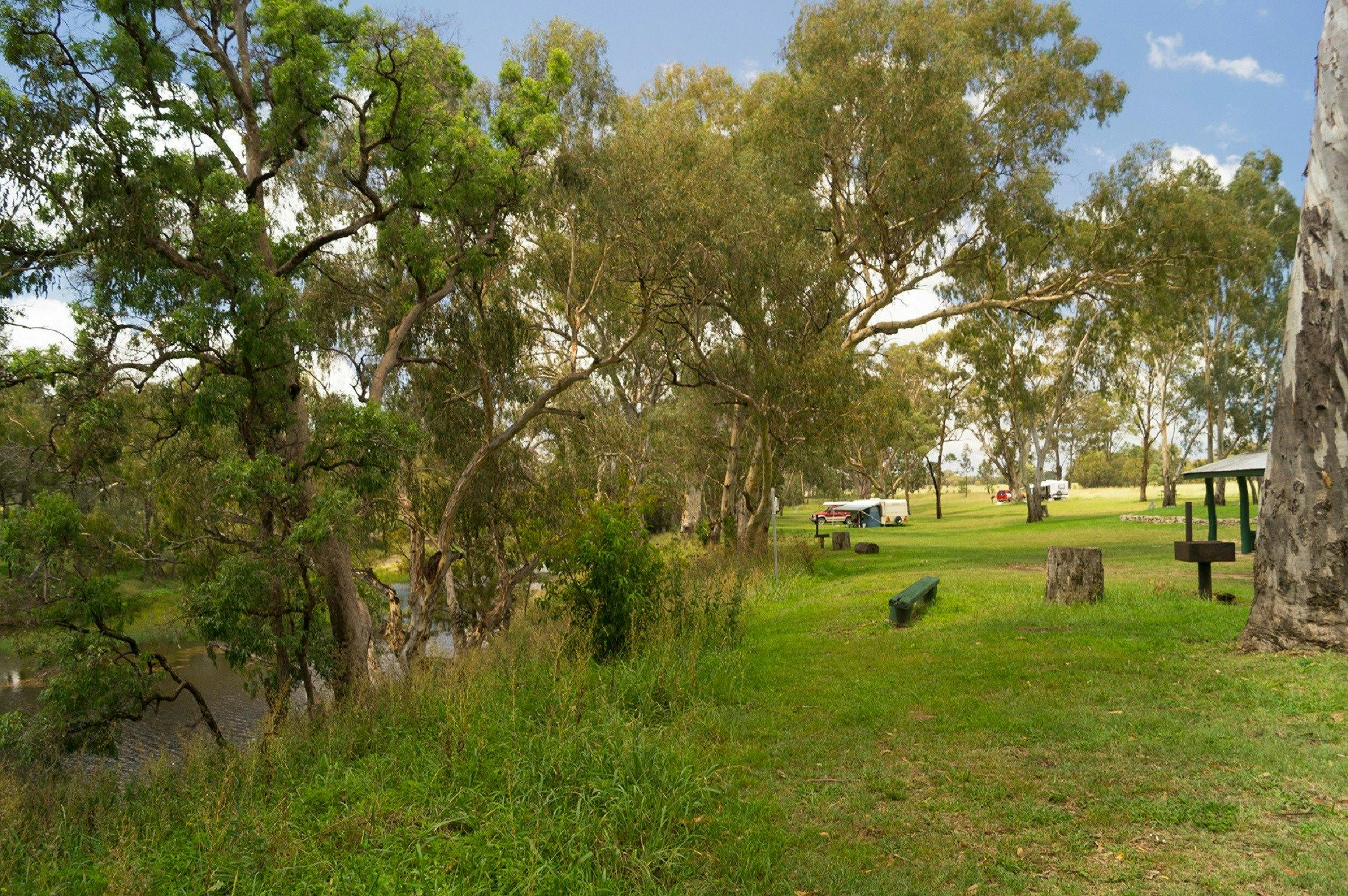 Emu Creek camping area on the Gwydir River