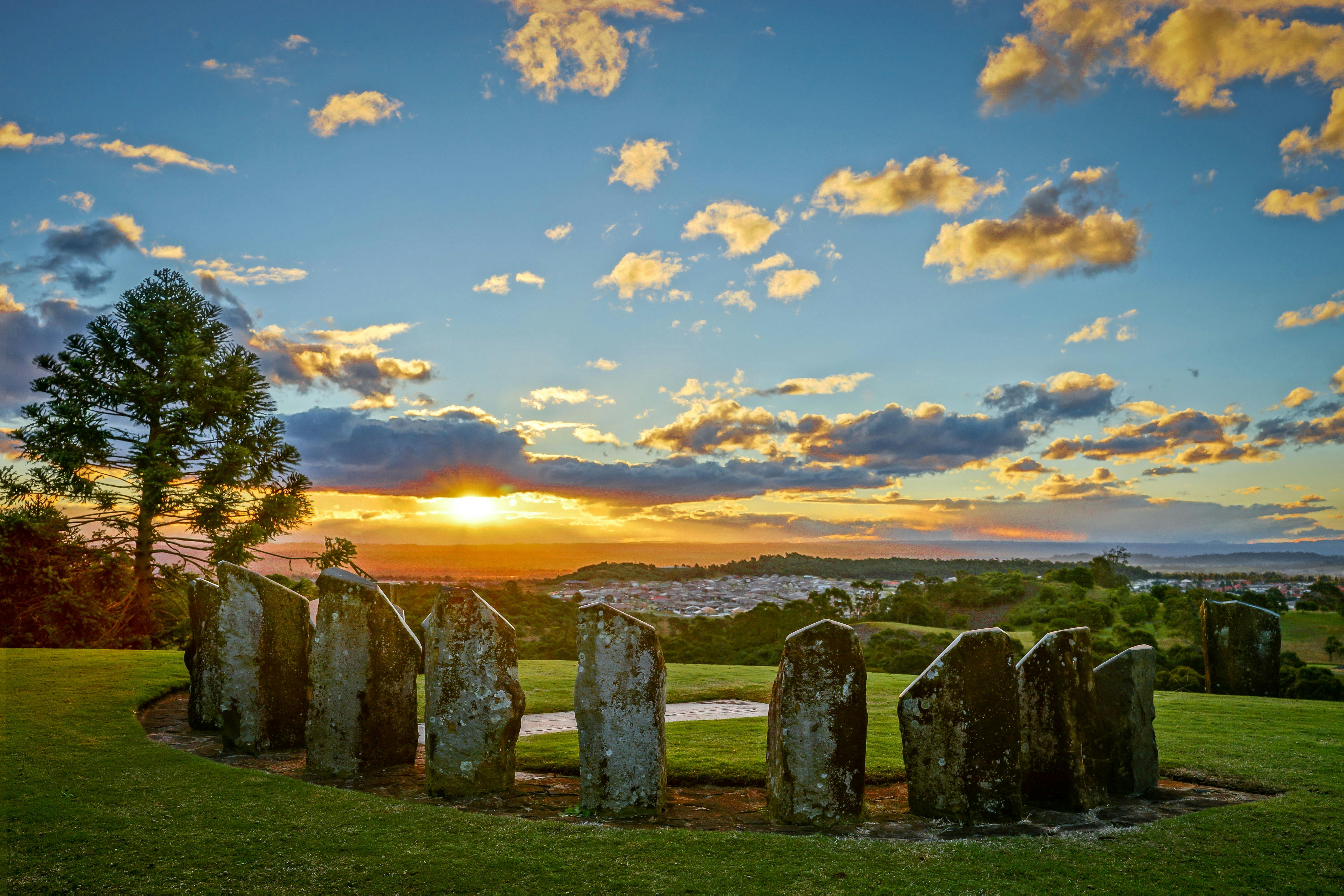 Sundial of Human Involvement at The Australian Botanic Garden