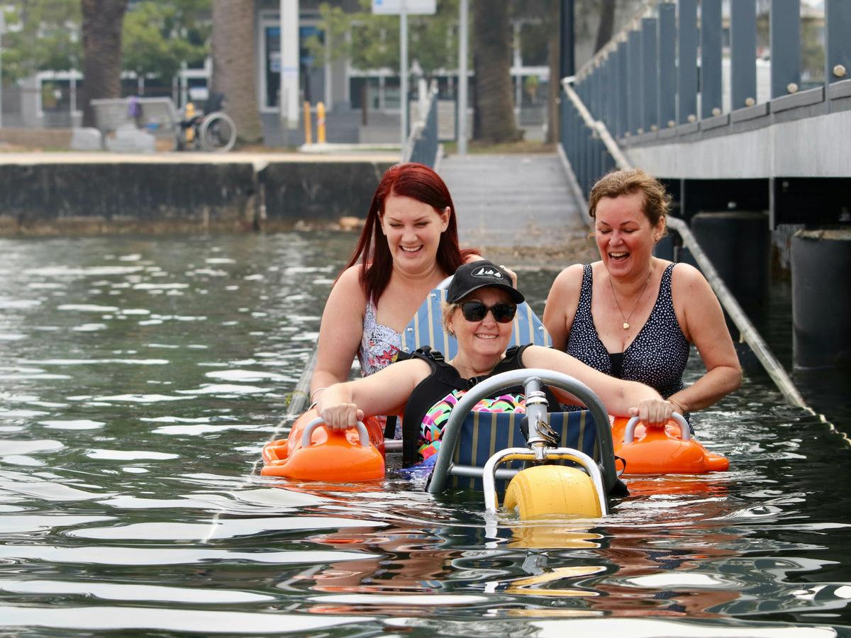 Wheelchair accessible ramp Belmont Baths