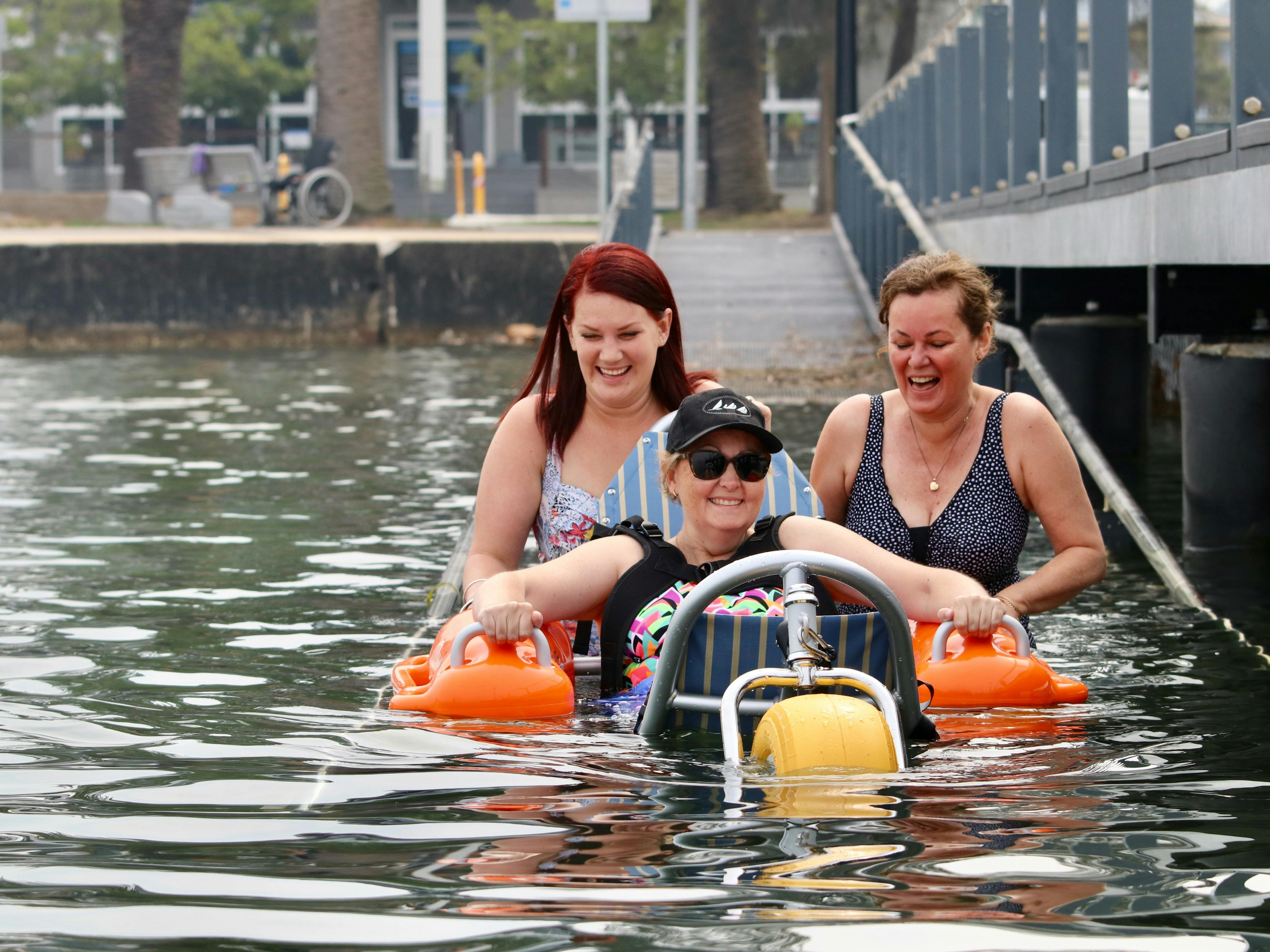 Wheelchair accessible ramp Belmont Baths
