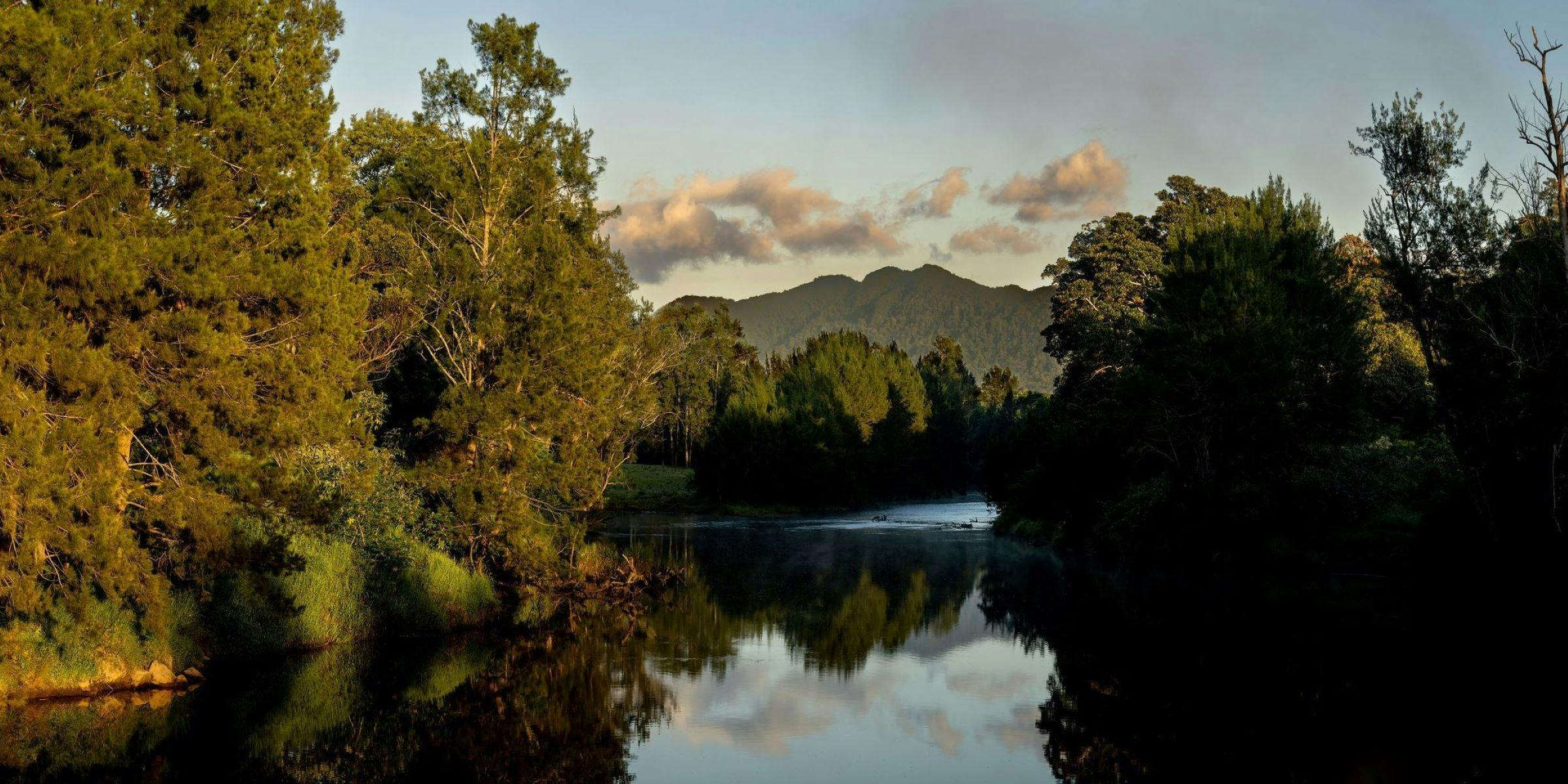 Bellingen River with Mountains