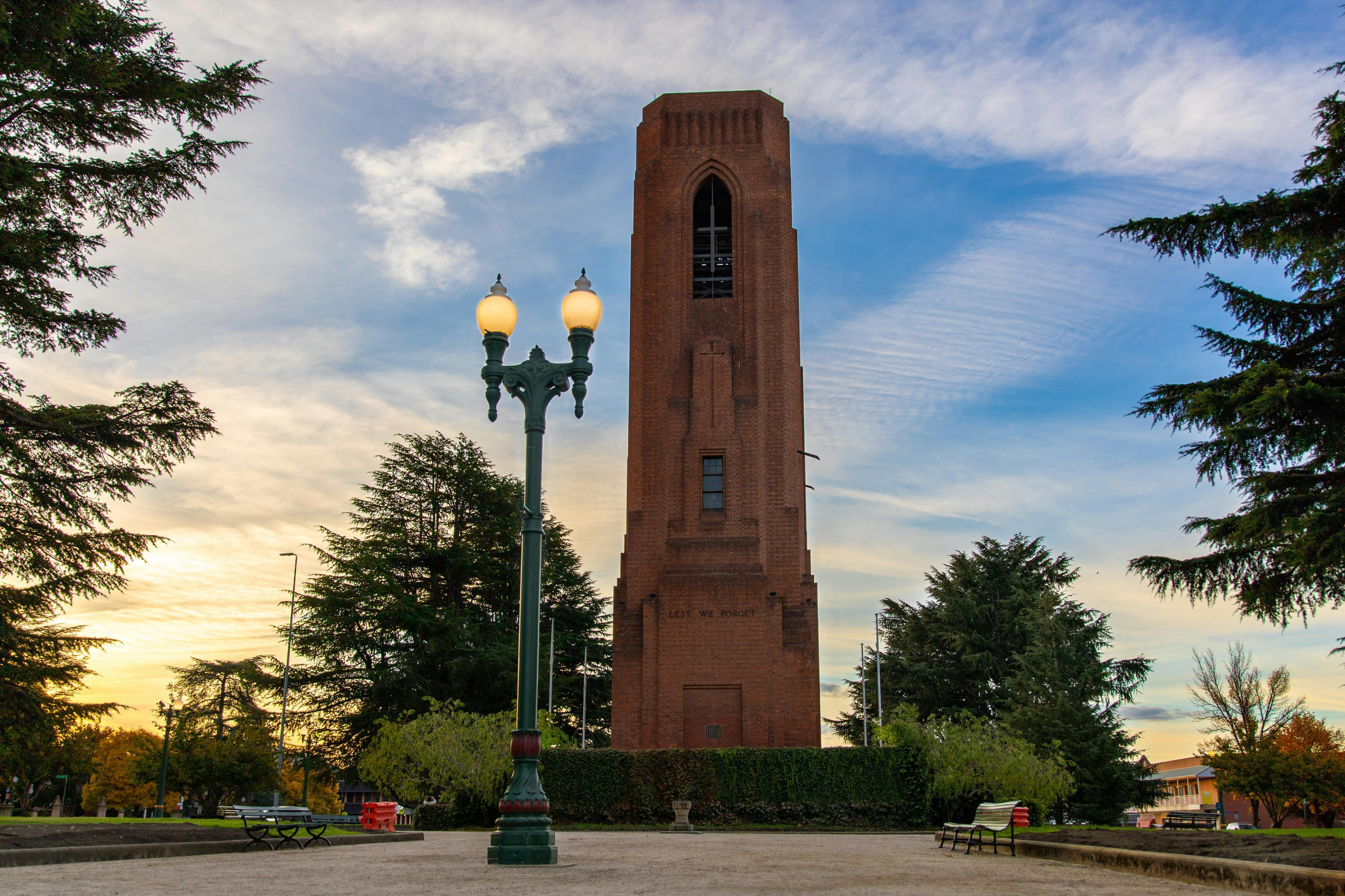 The Bathurst Carillon at sunset