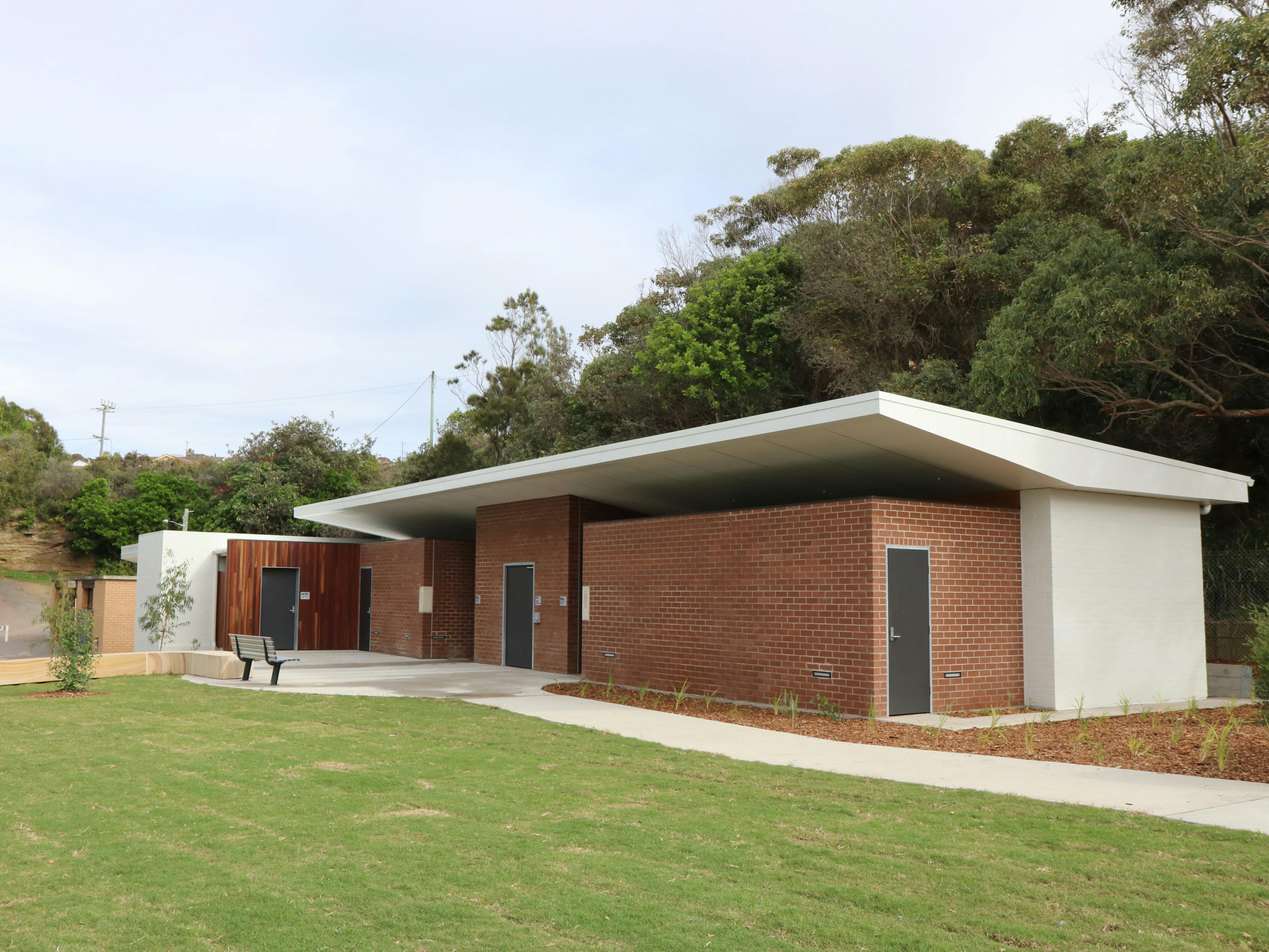Toilet and shower facilities at Caves