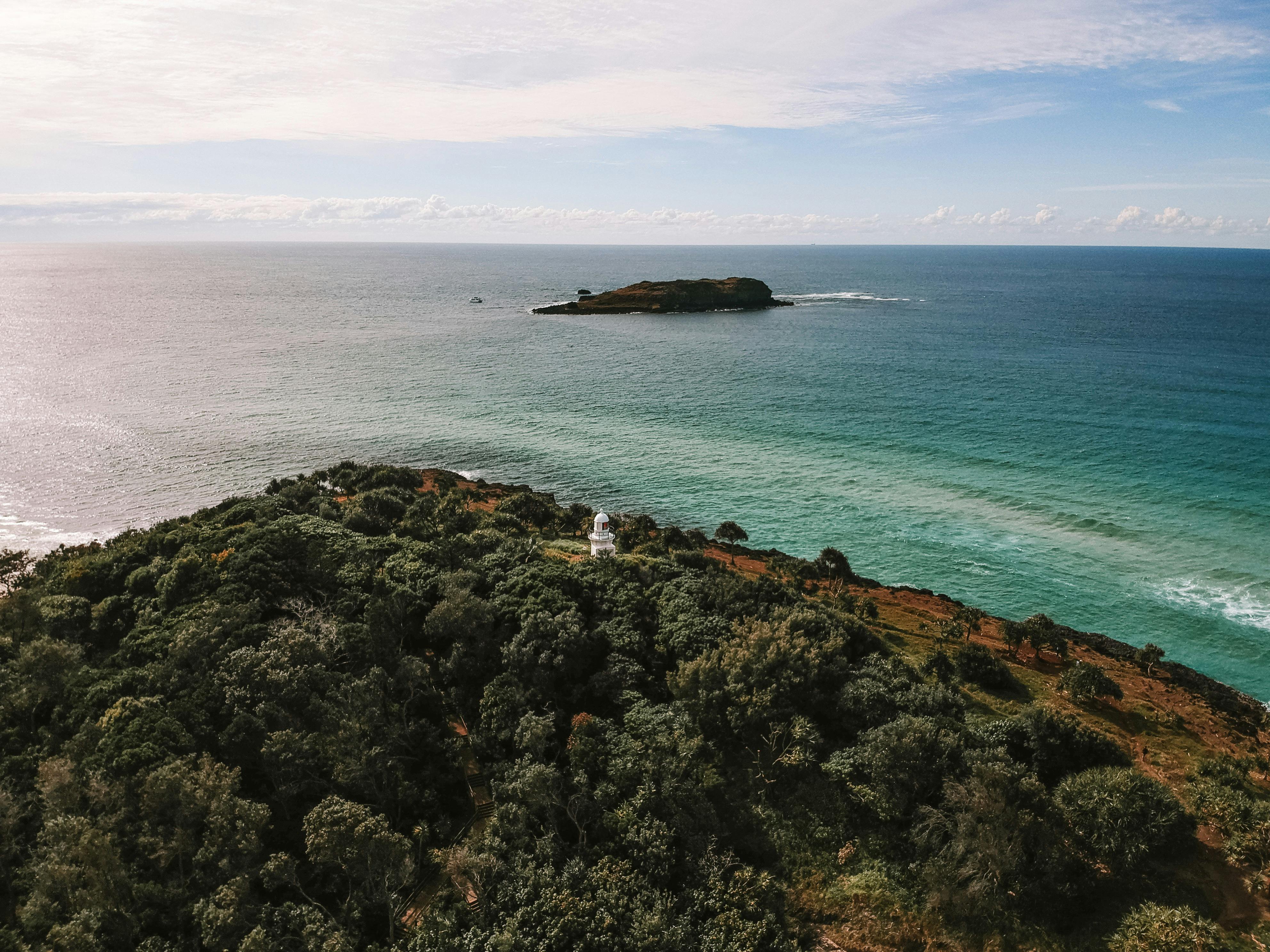 View of Cook Island from Fingal Head