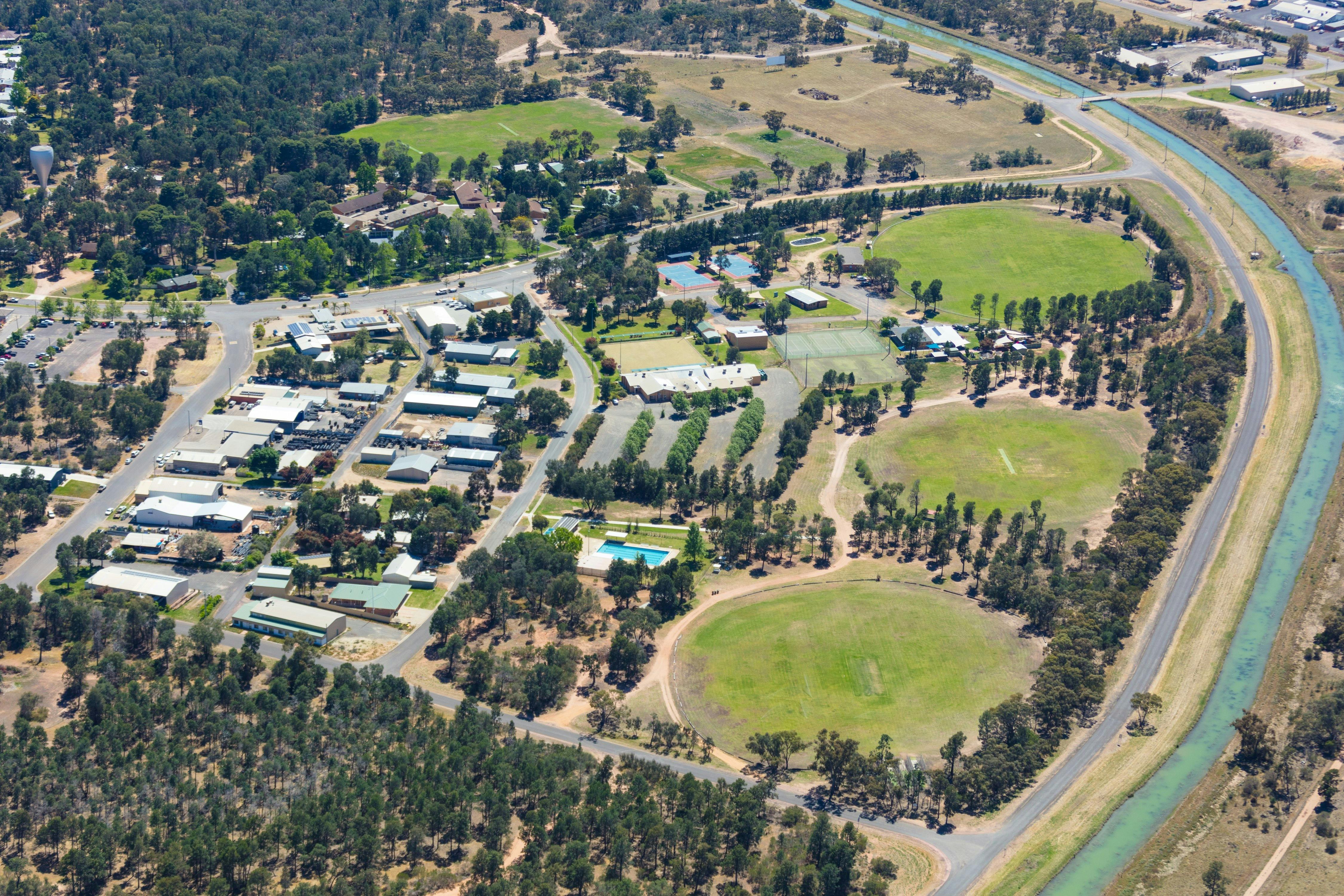 Ariel of Coleamball Township