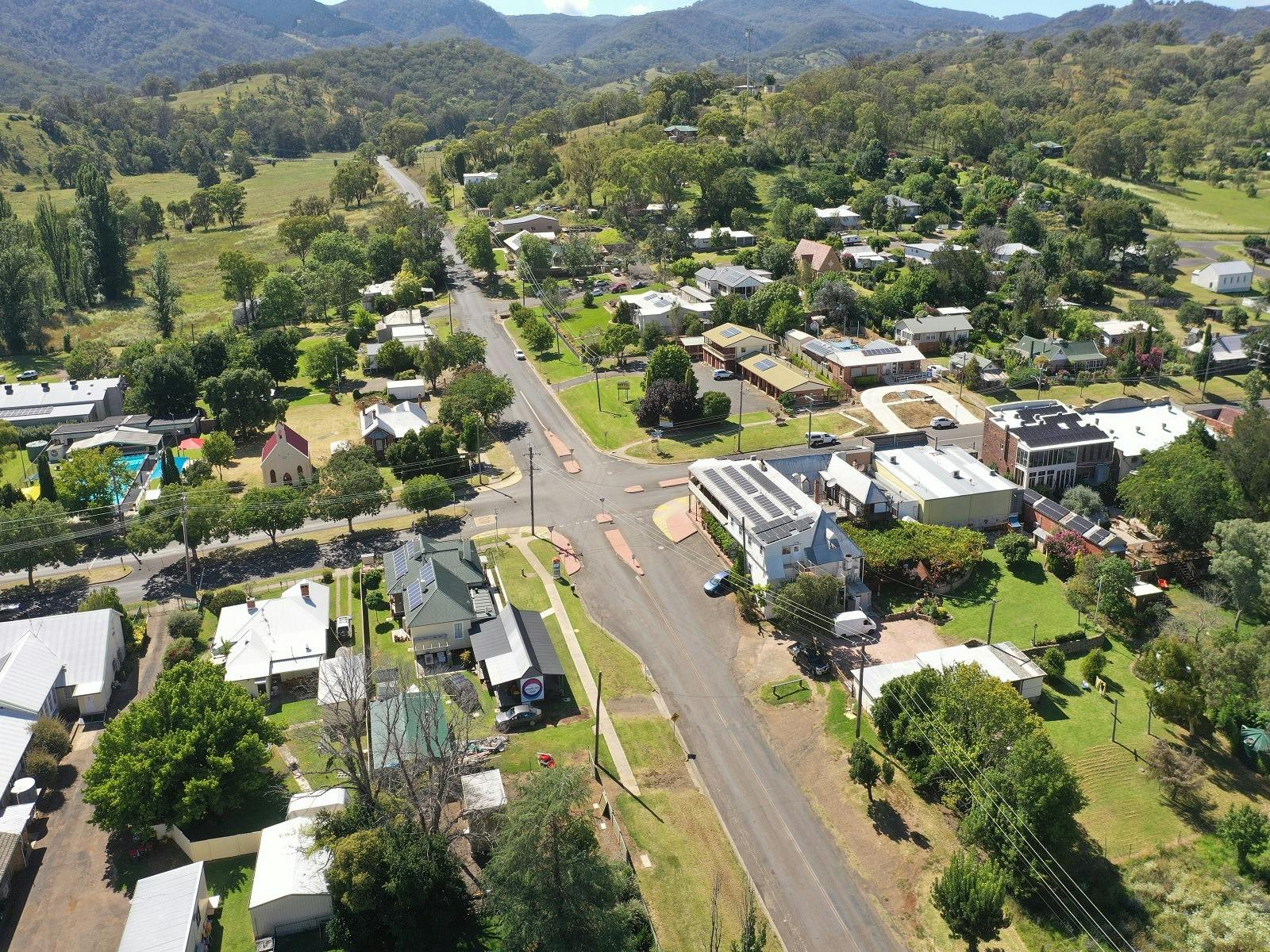Ariel view of Nundle Township