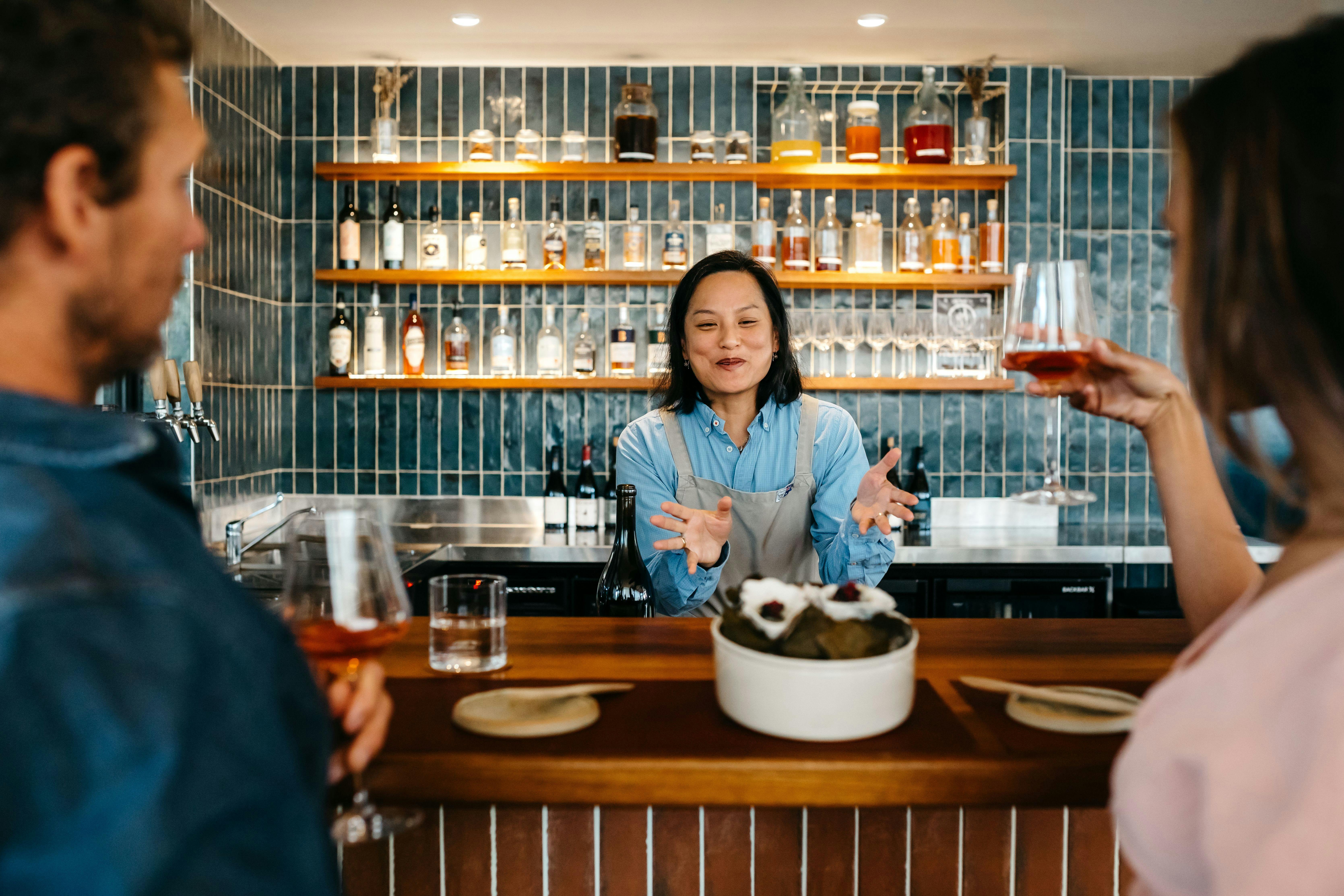 Couple dining at Pipit Restaurant