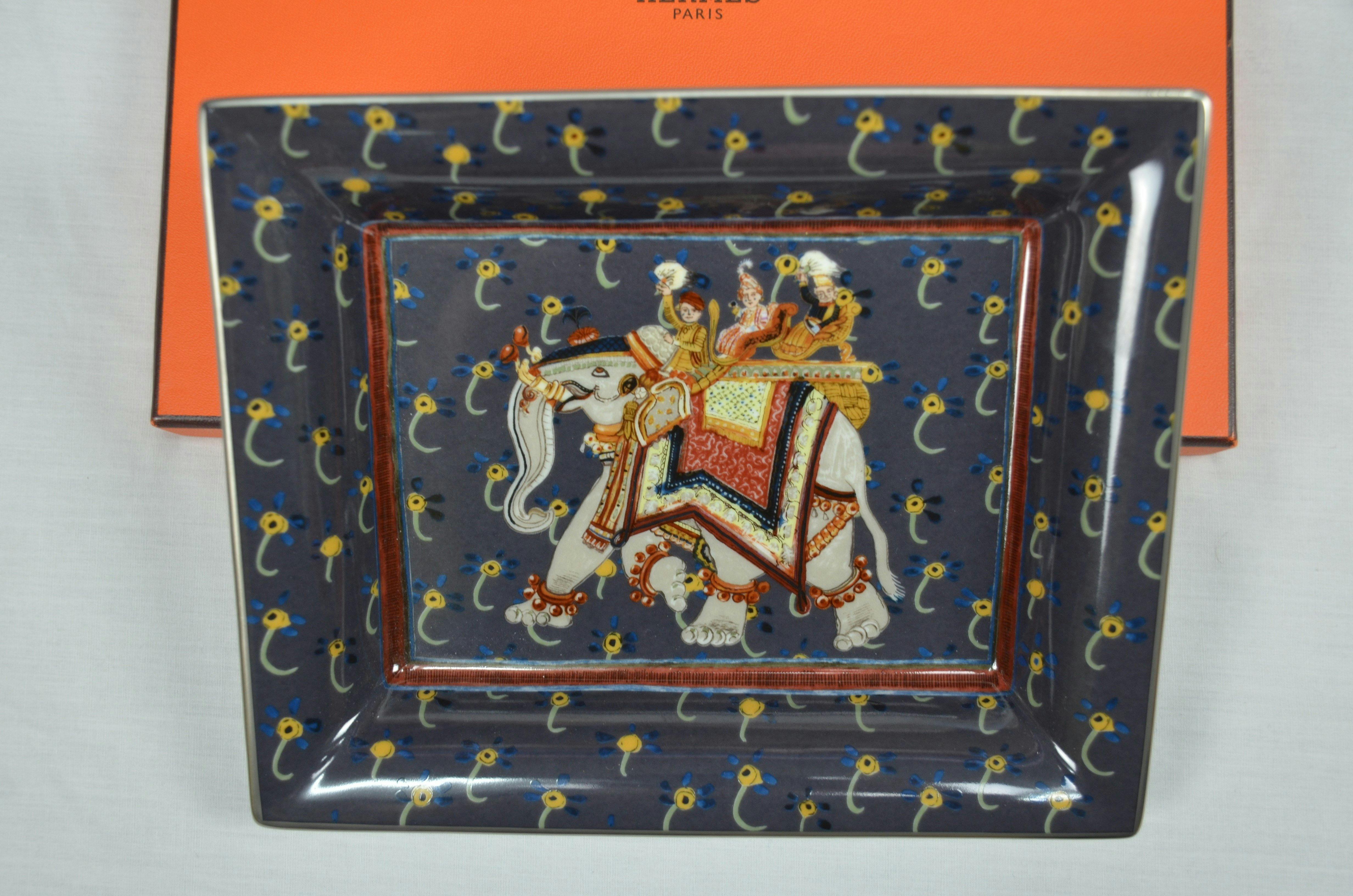 Hermes "Beloved Elephant" Plate