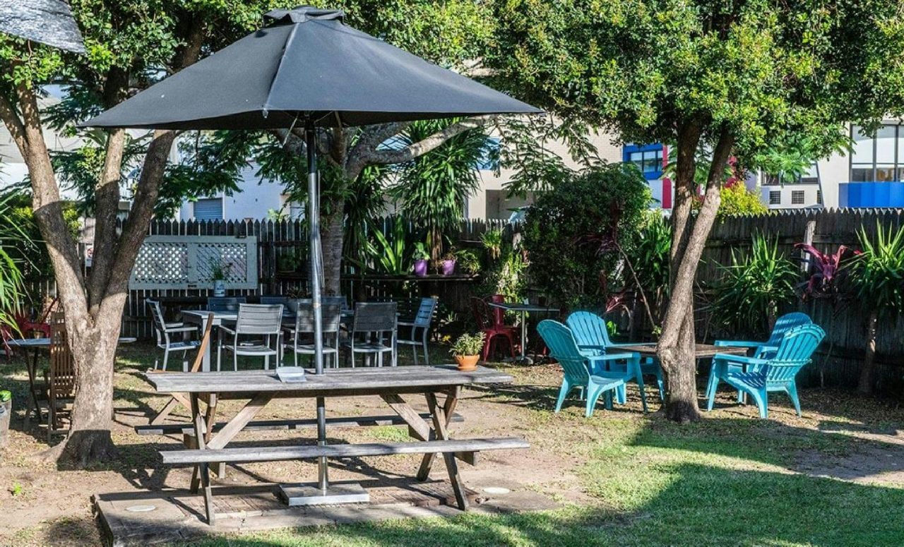 beer garden