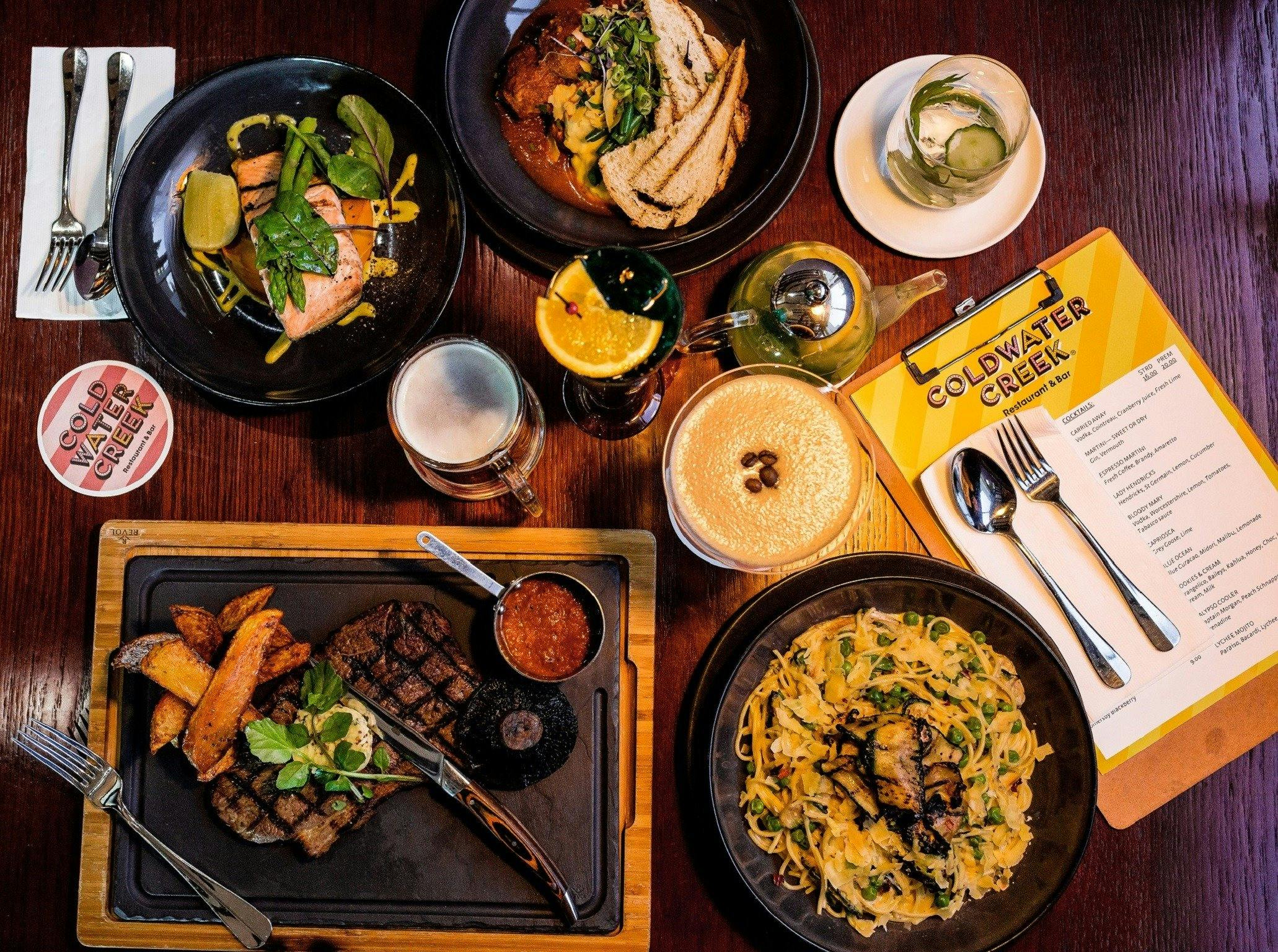 Coldwater Creek Menu