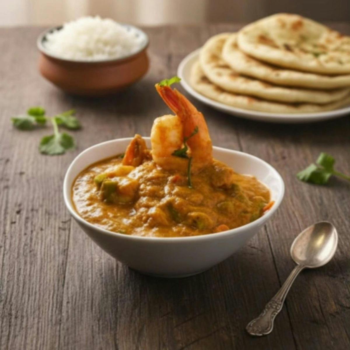 Prawn Curry and Rice