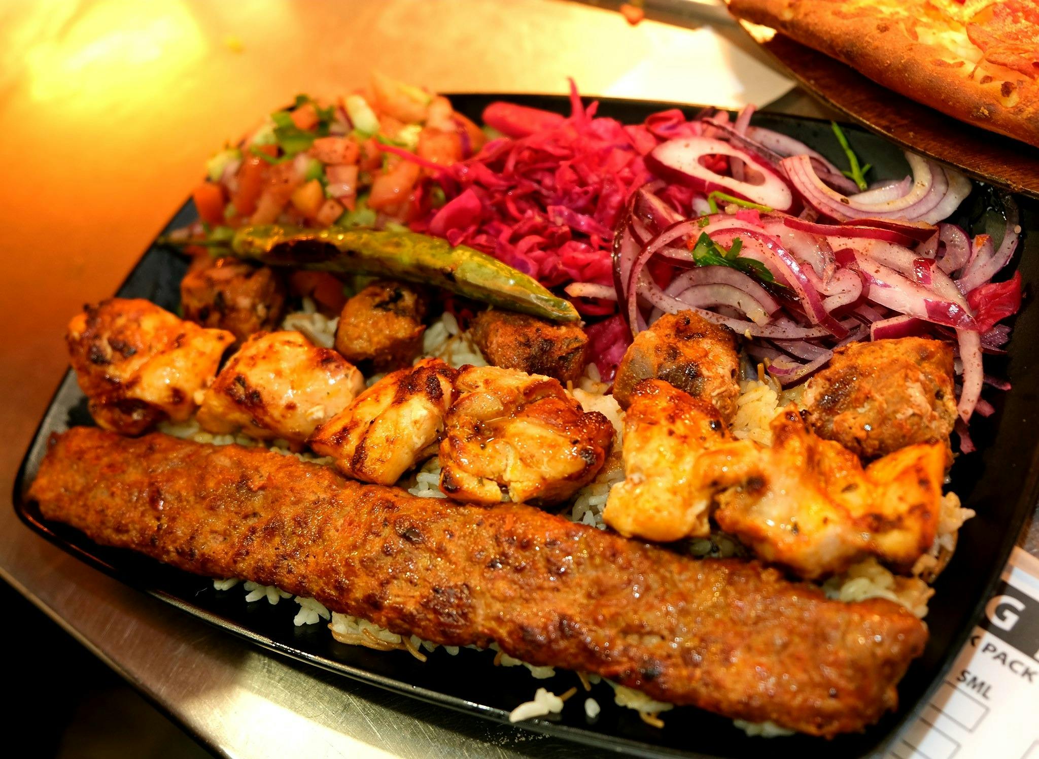 Shishkebabs and sald