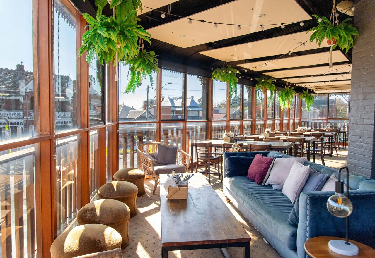 Balcony Seating Area at B Town