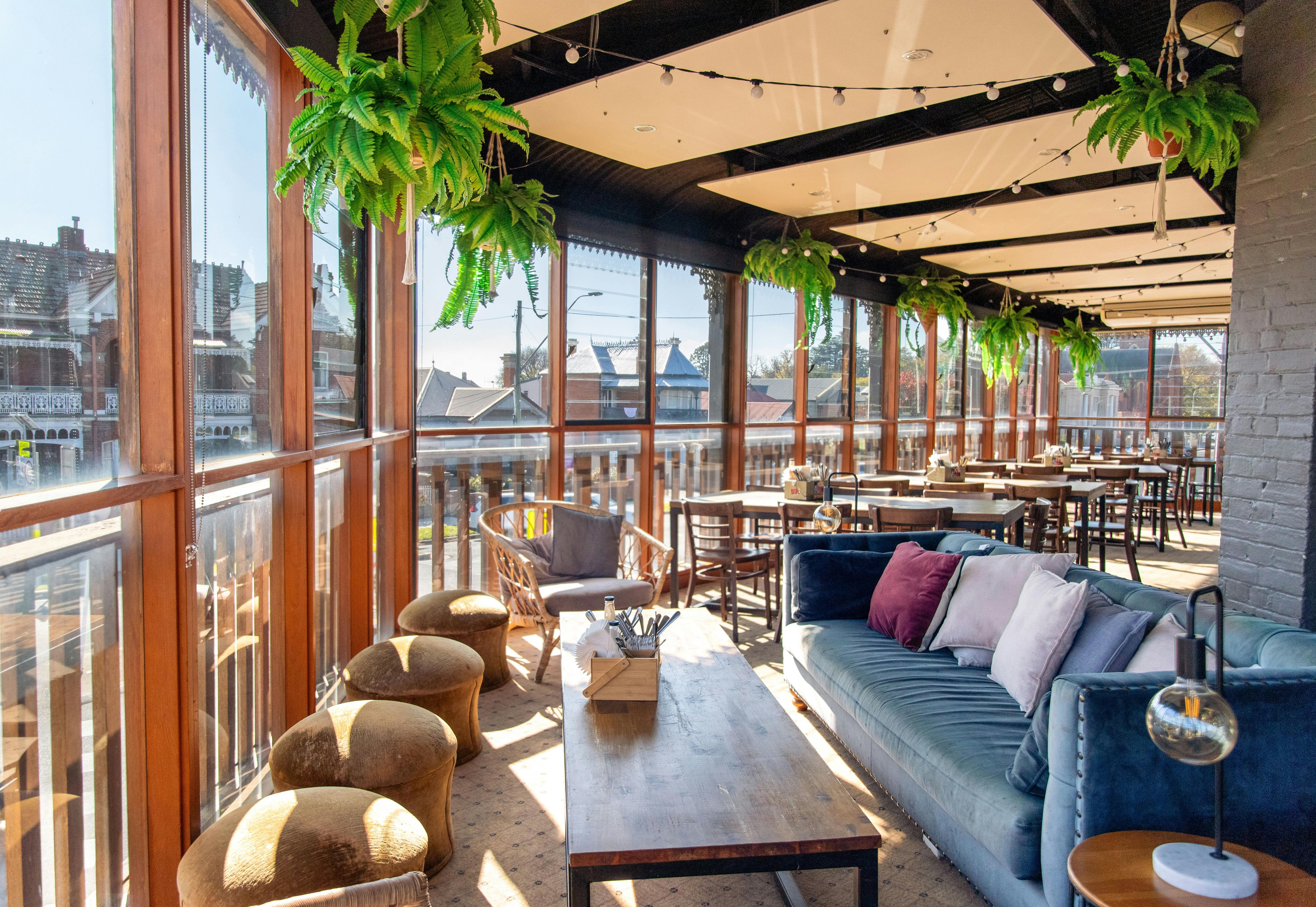 Balcony Seating Area at B Town