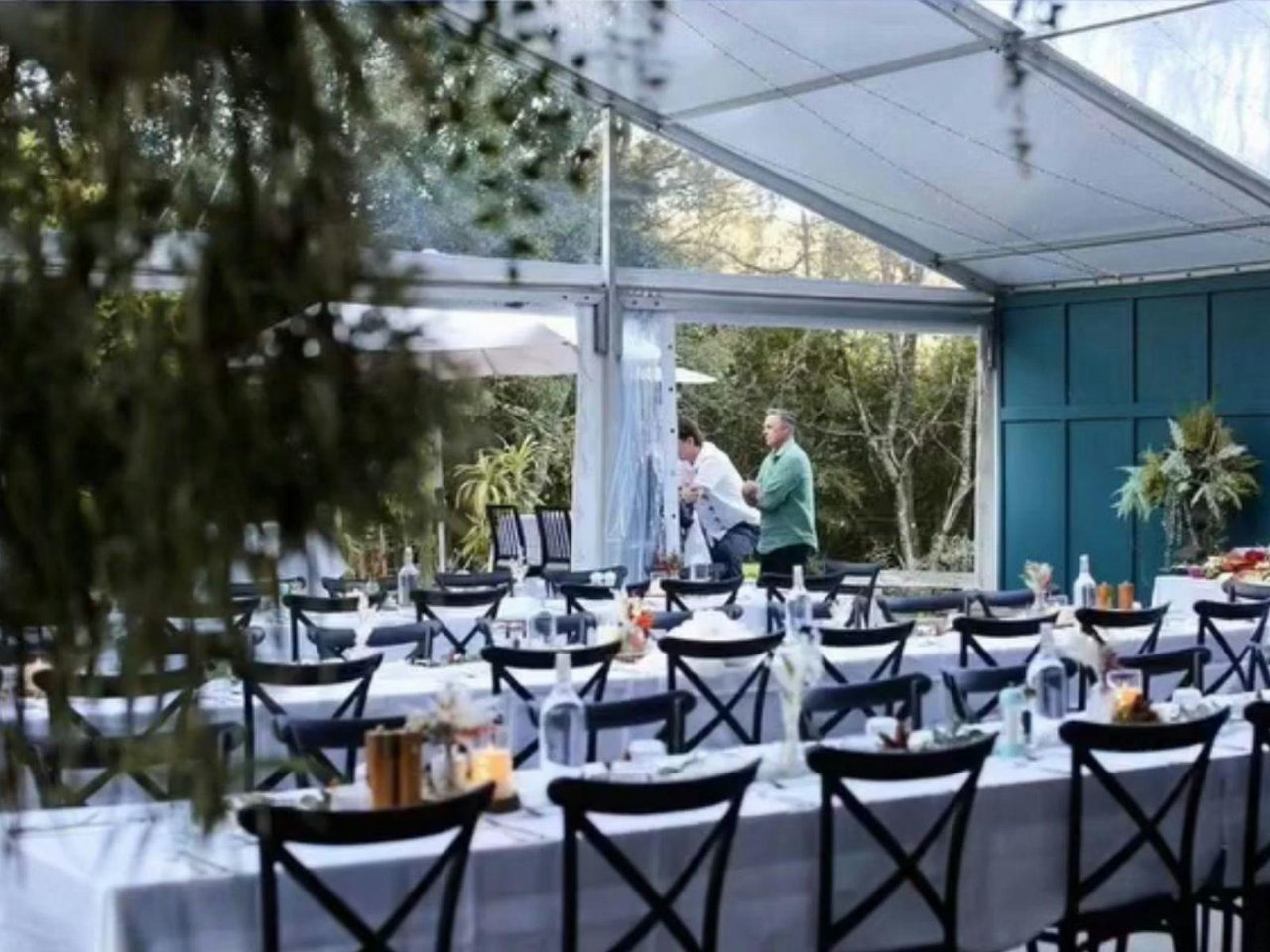 Elegant garden dining—tables set for memorable moments weddings, Events and Gatherings