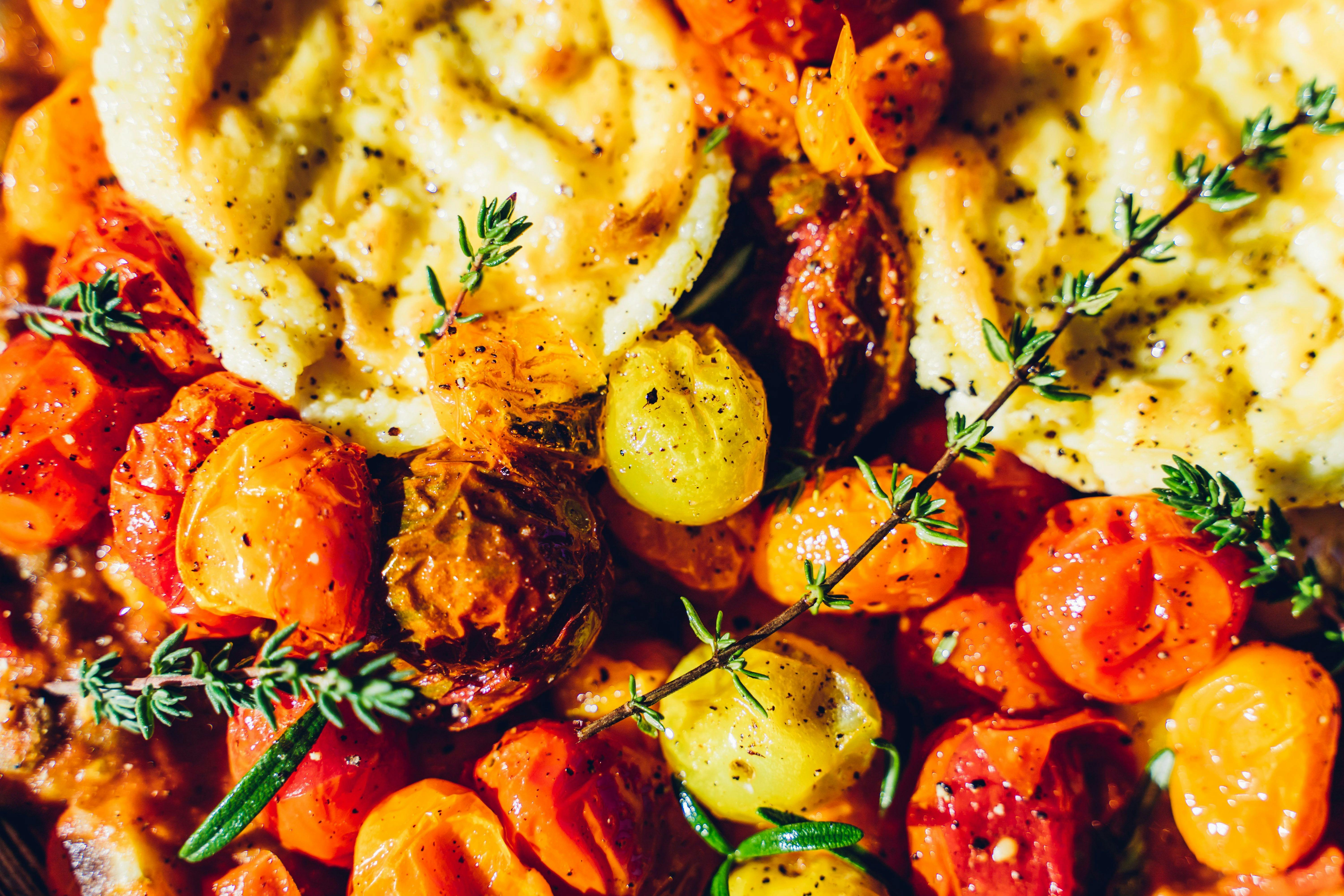 Mediterranean ricotta bake with homemade ricotta