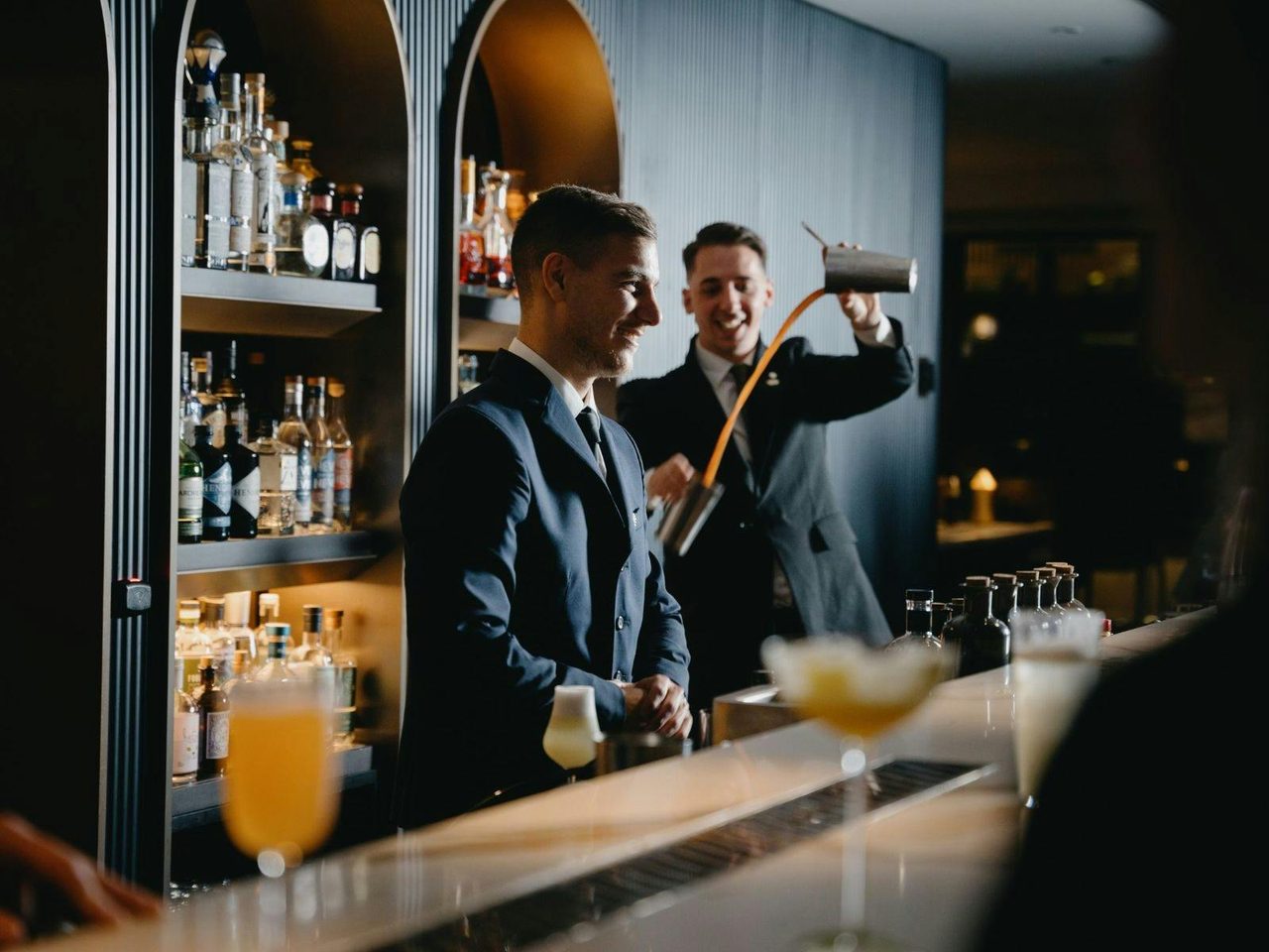 2 bartenders at upscale Sydney Bar