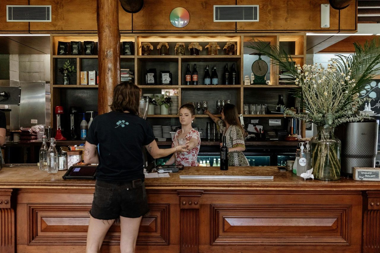 Audley Dance Hall Cafe inside mix of vintage venue, bar and modern ammenities