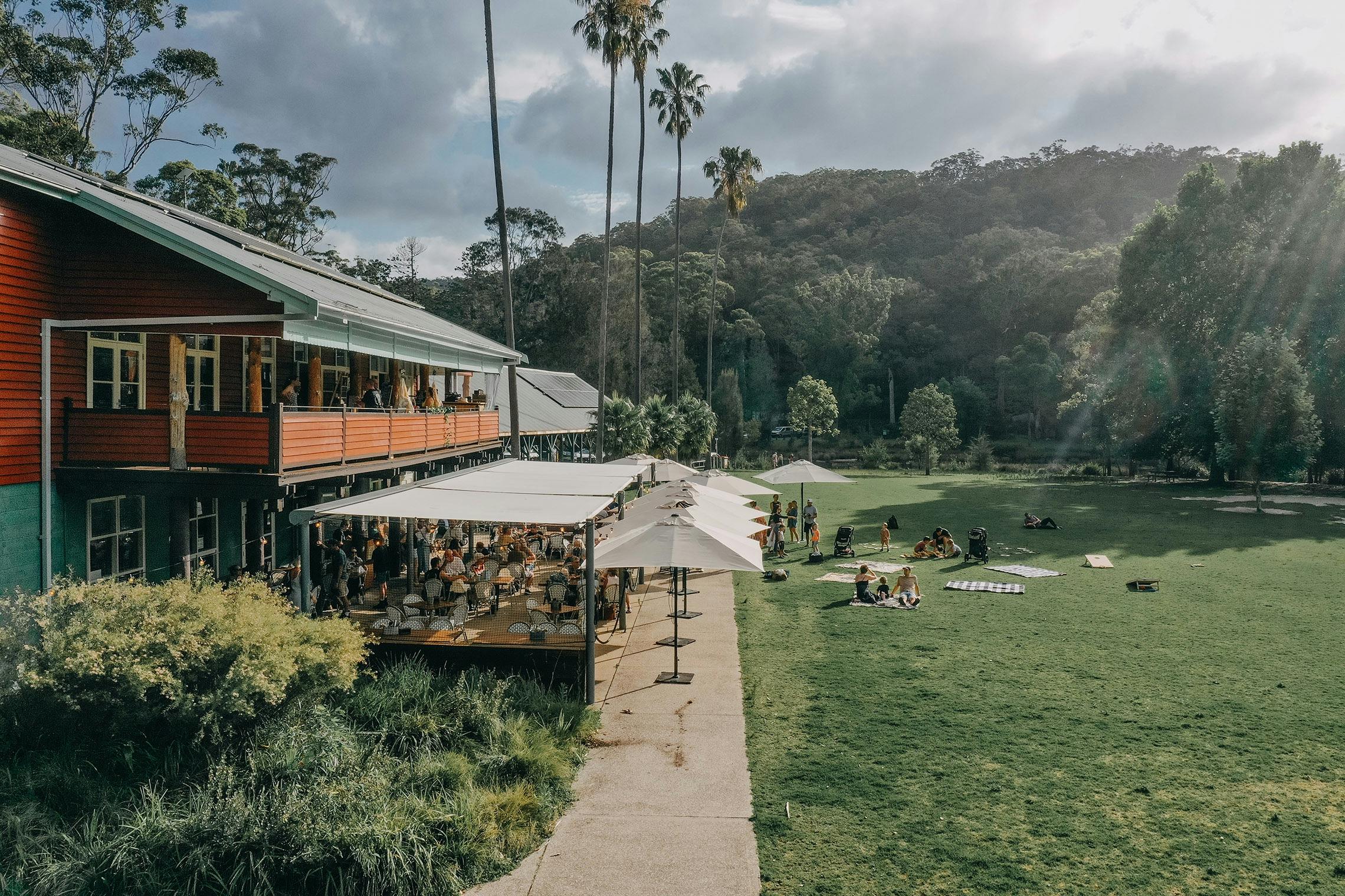 Audley Dance Hall Building over looking Iron Bark Picnic Flats