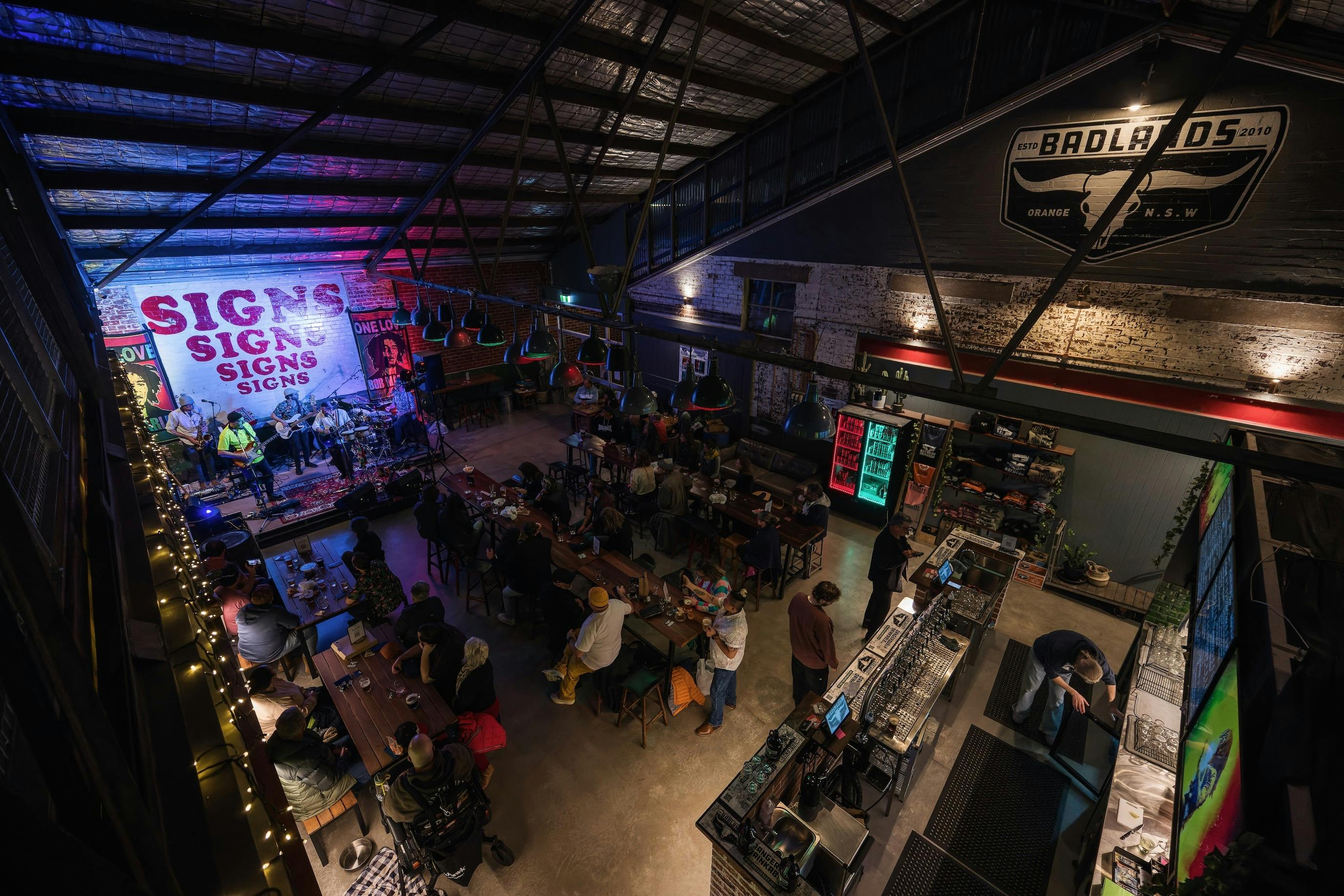 Taproom from above