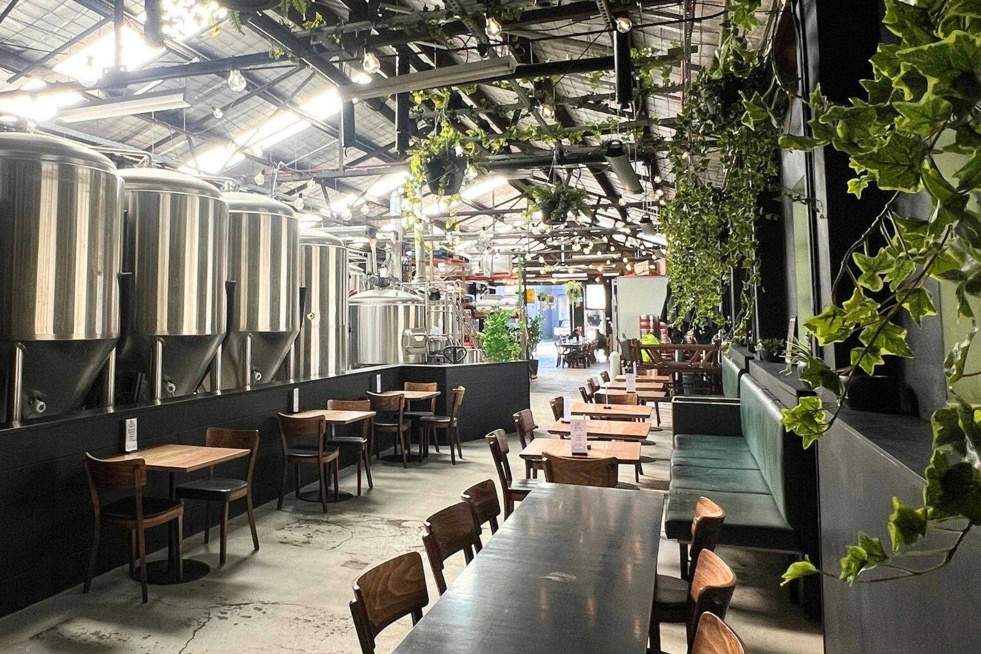 Inside Batch's brewery taproom