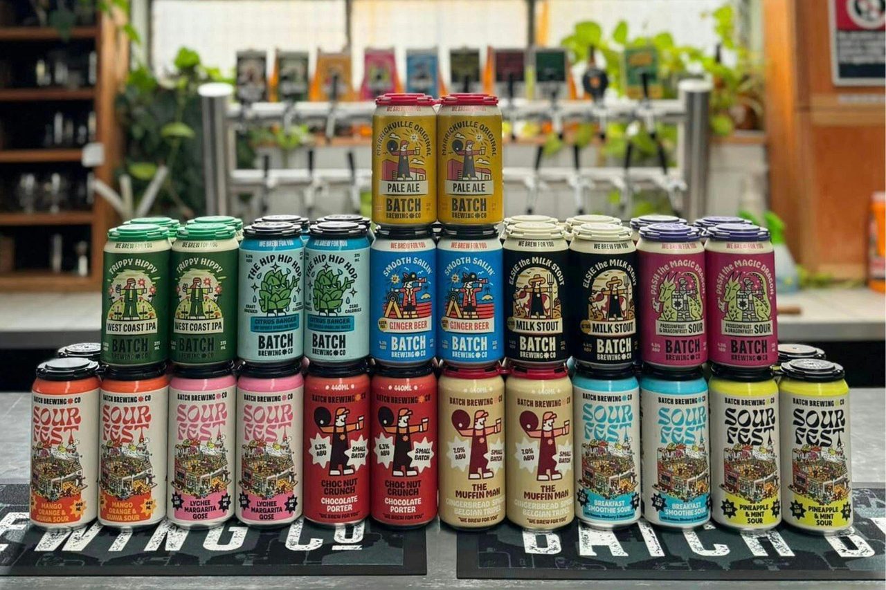 Just a sample of Batch's extensive beer range