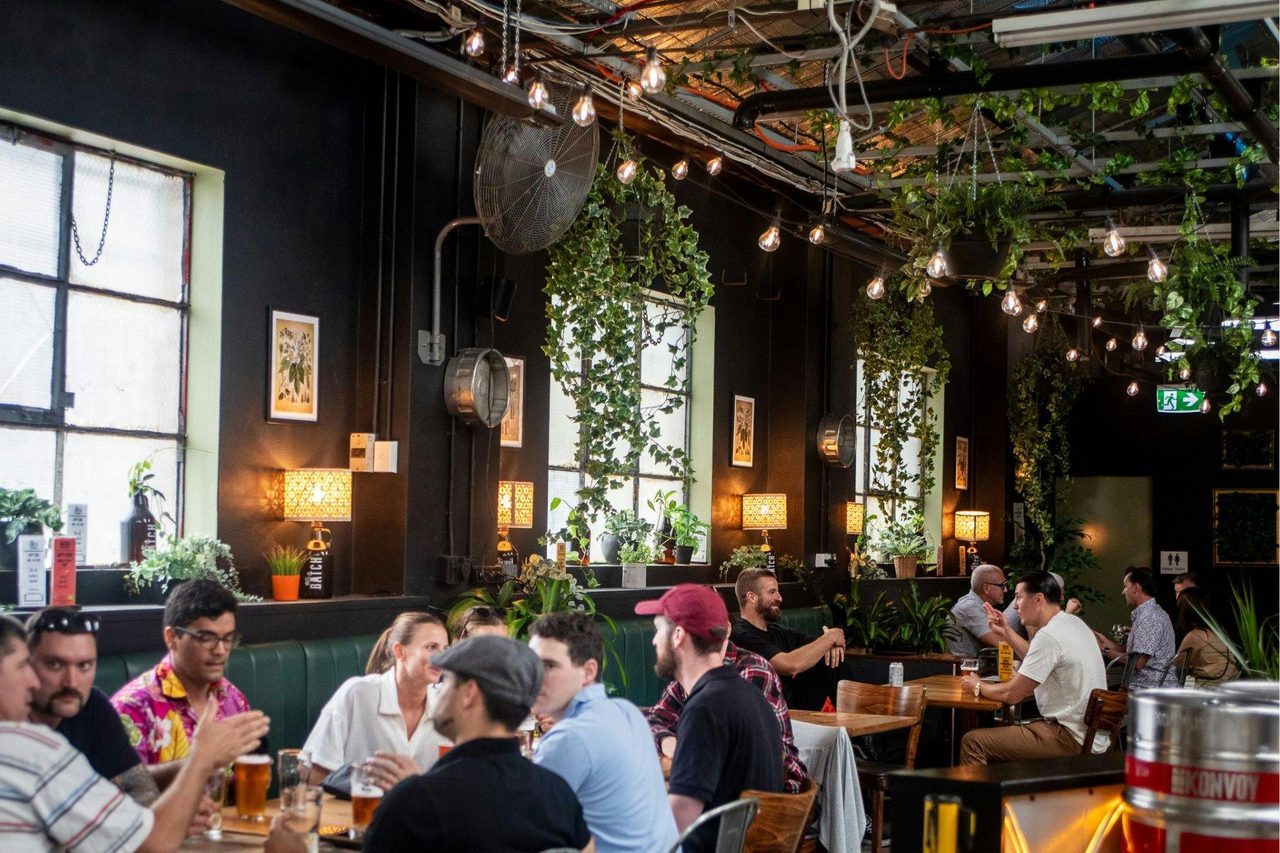 Inside Batch's brewery taproom