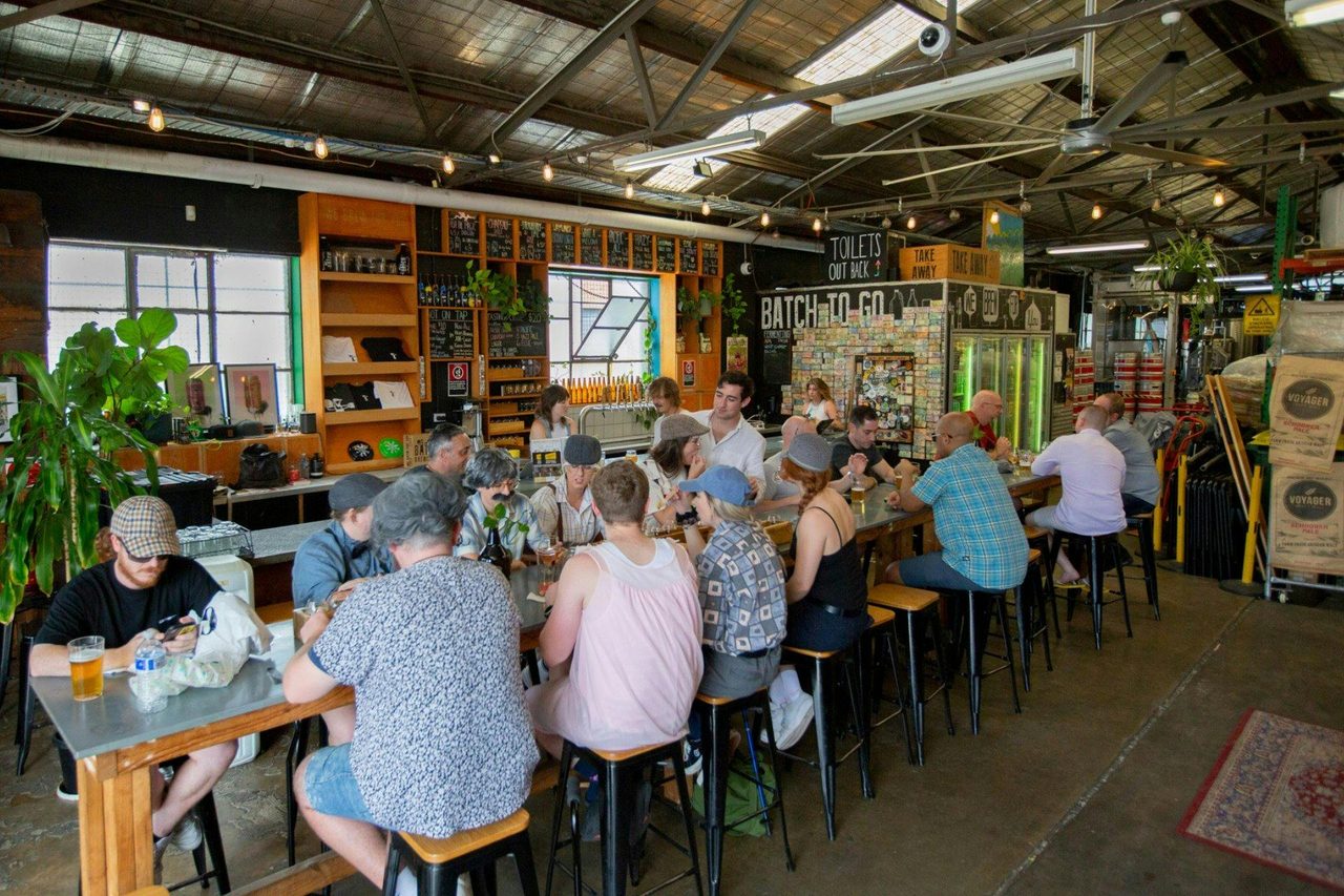 Inside Batch's brewery taproom
