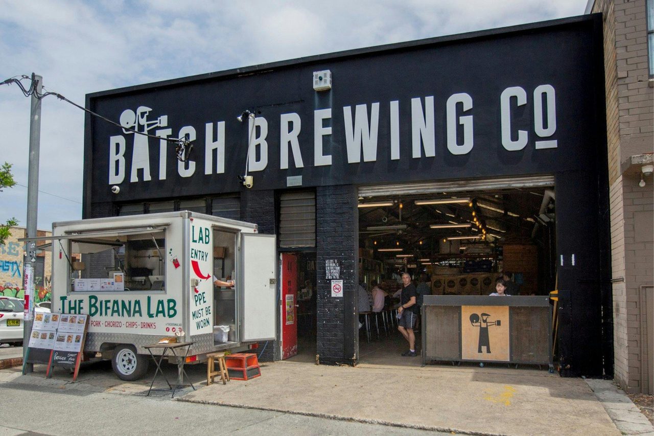 Outside Batch's brewery taproom