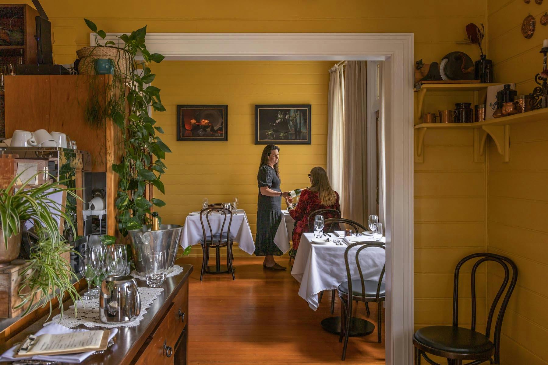 Attentive service in an elegant dining room at Banksia
