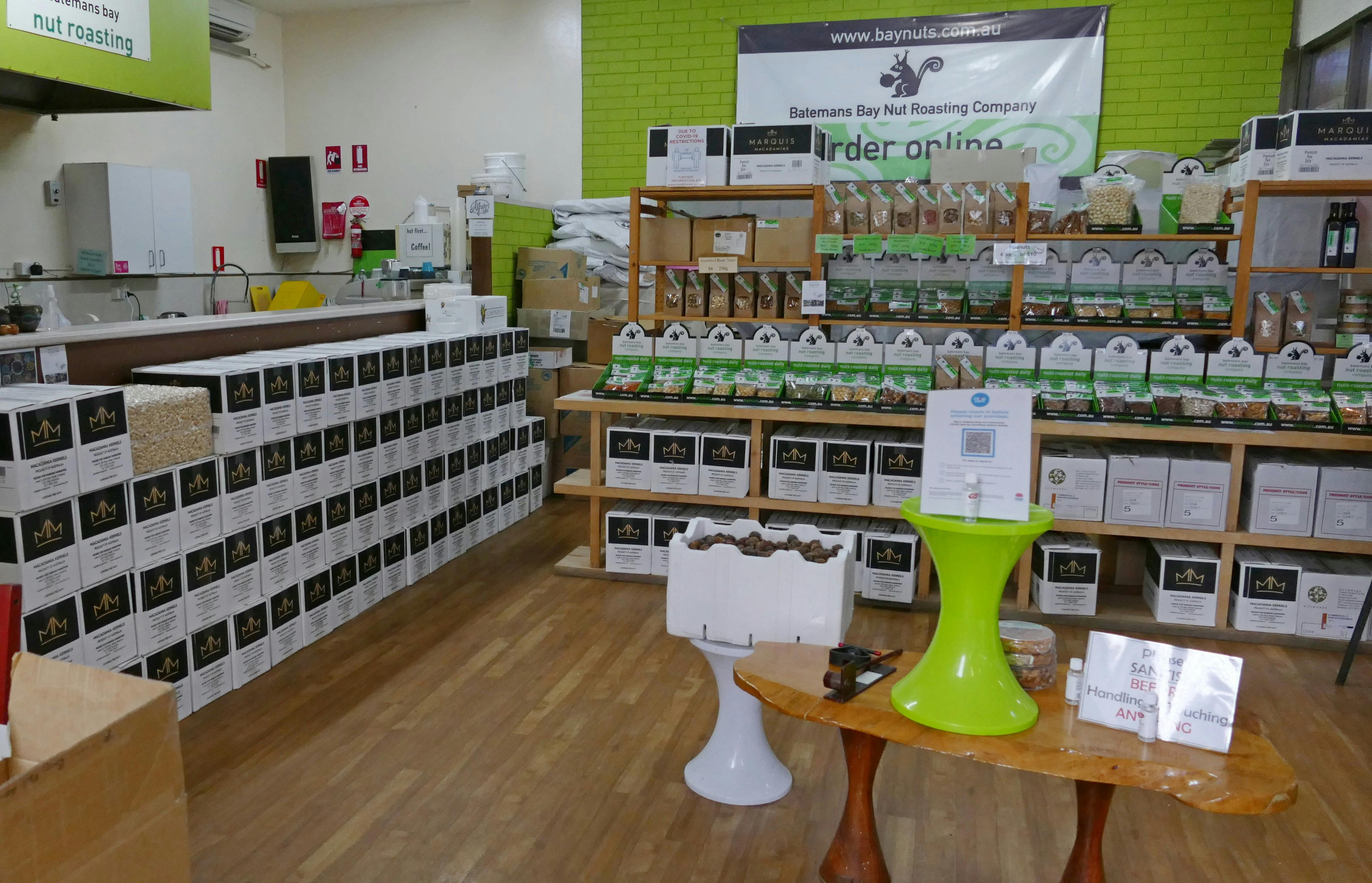 Batemans Bay Nut Roasting Company showing more produce