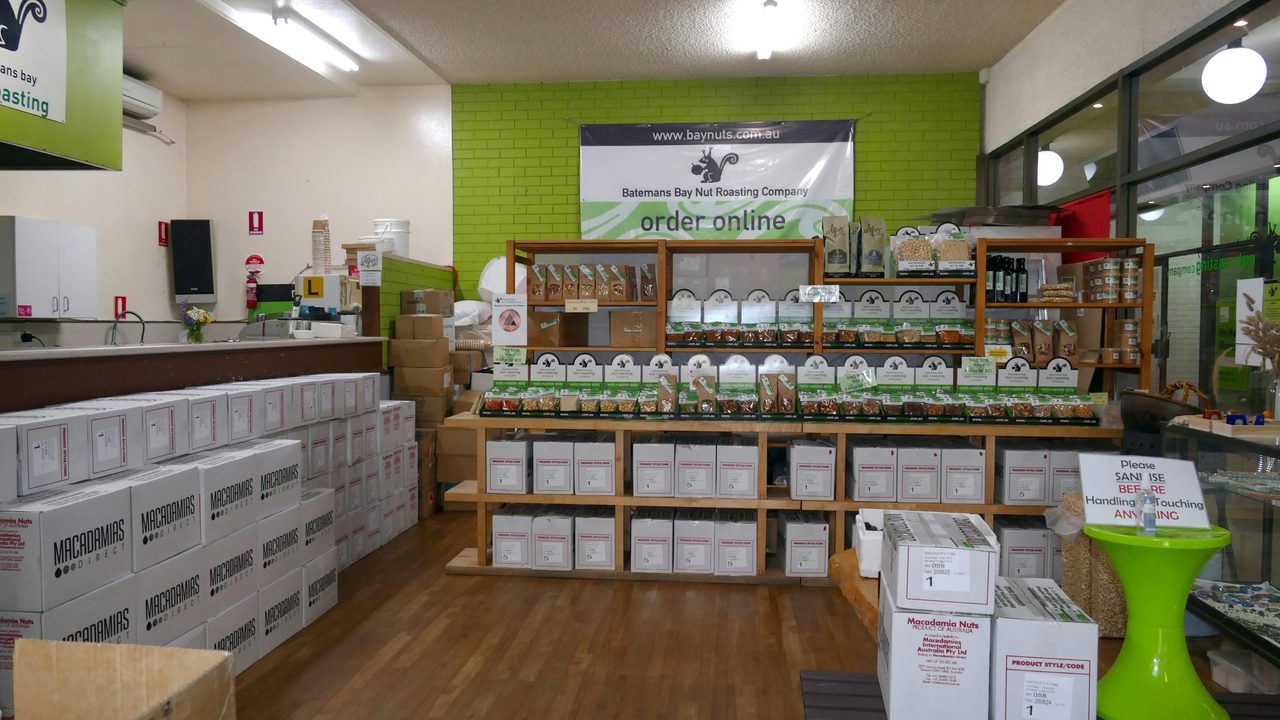 Batemans Bay Nut Roasting Company has a broad range of produce