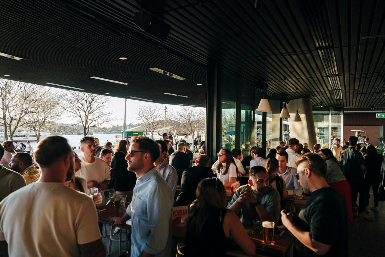 Crowd at bar