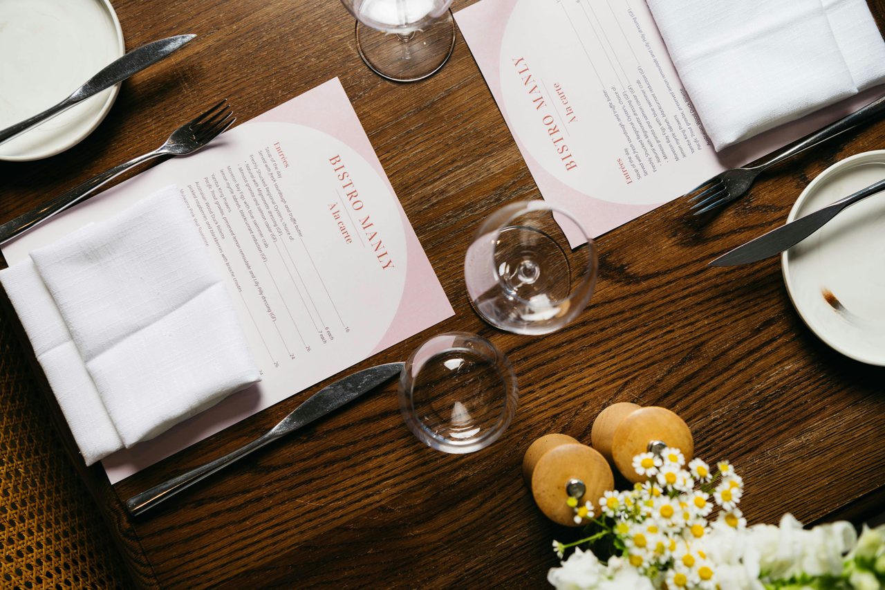 Bistro Manly menus